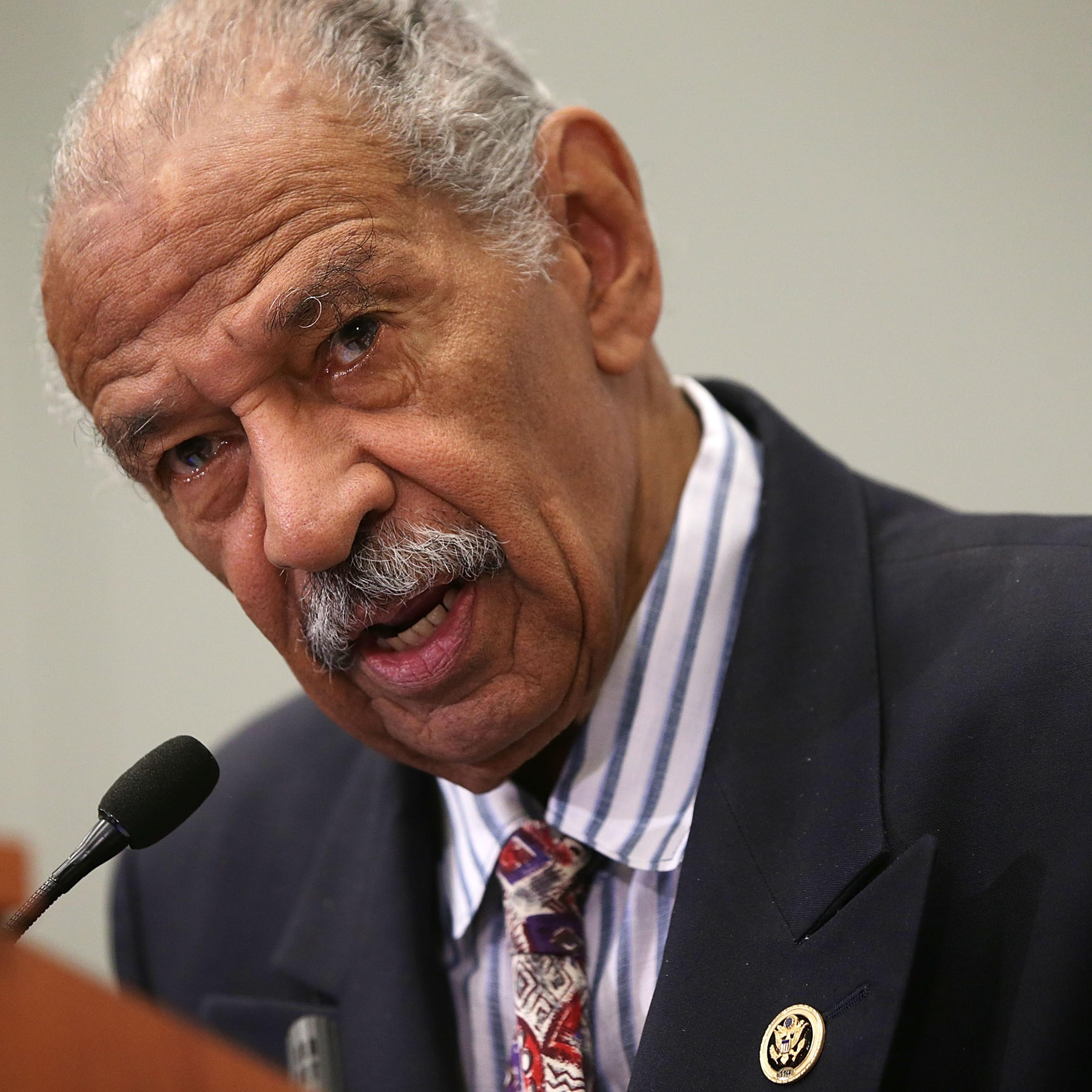 Rep. John Conyers (D-MI) speaks at a session during the Congressional Black Caucus Foundation's 45th annual legislative conference in in Washington, D.C., on Sept. 18, 2015.