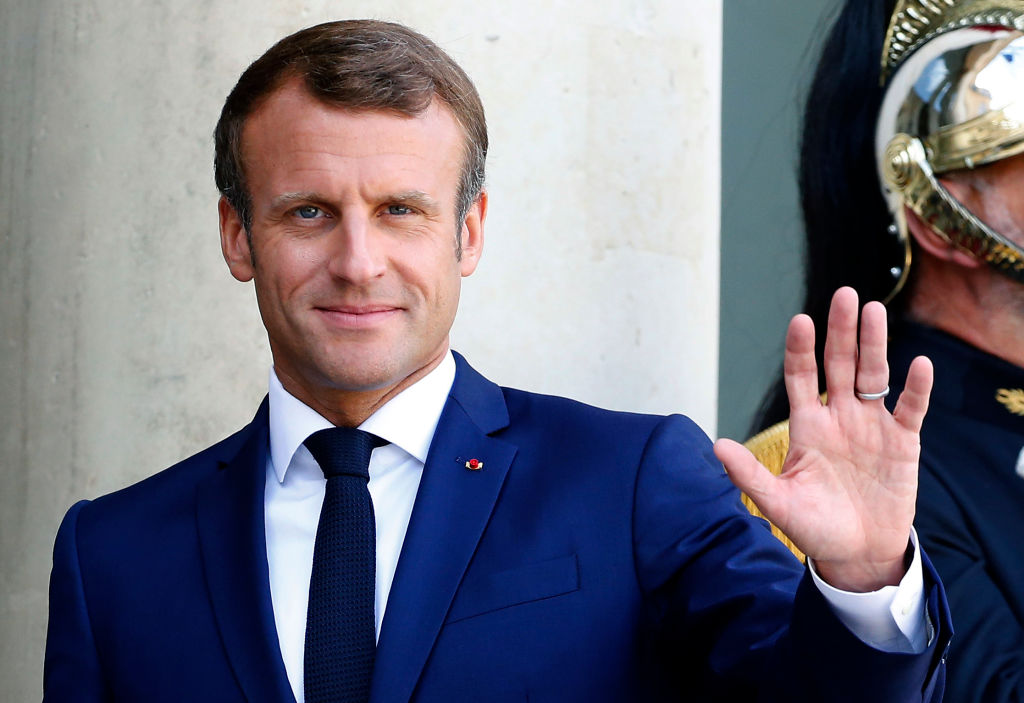 French President Emmanuel Macron Receives Congo President Denis Sassou Nguesso At Elysee Palace In Paris