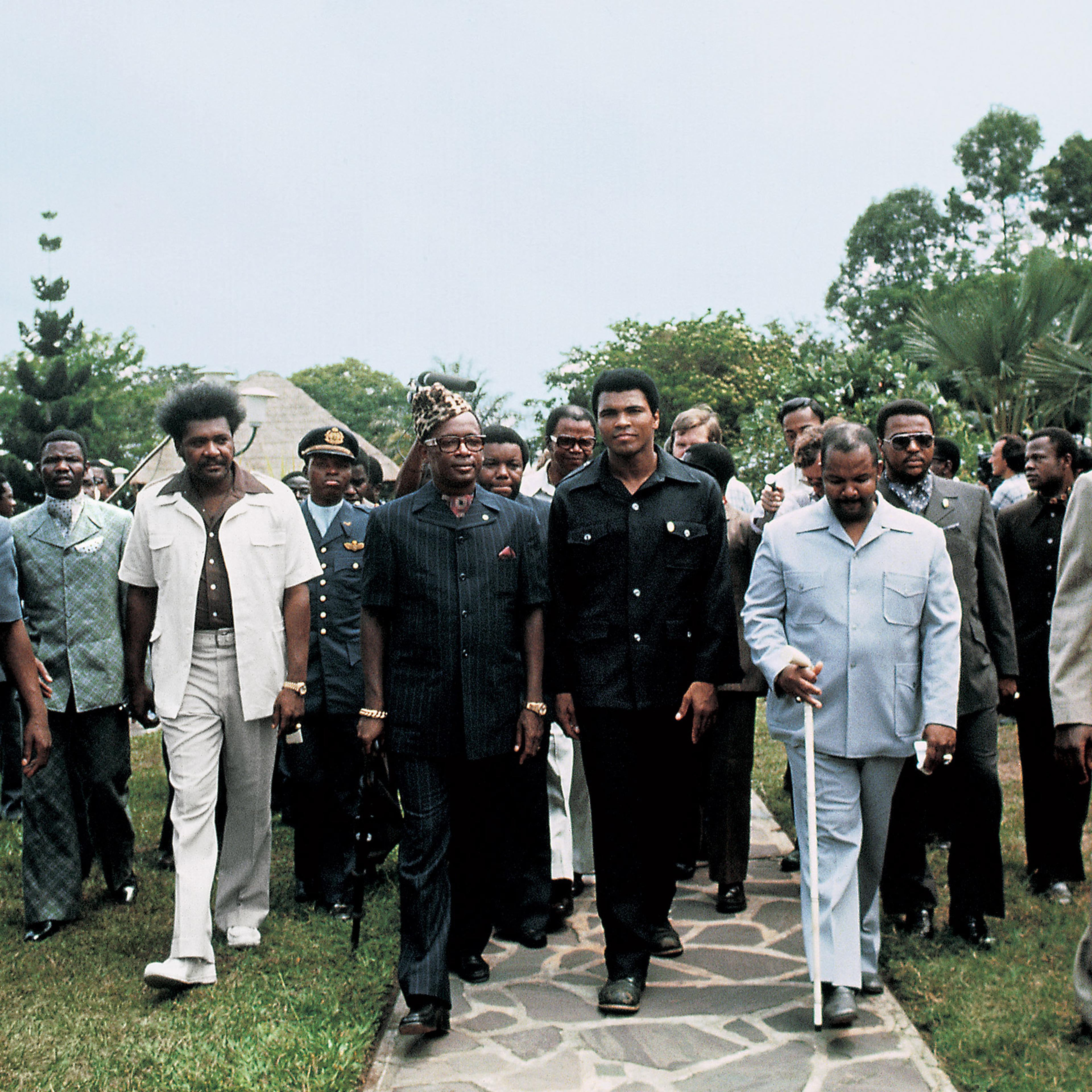 Muhammad Ali and George Foreman in Zaire for The Fight, 1974.