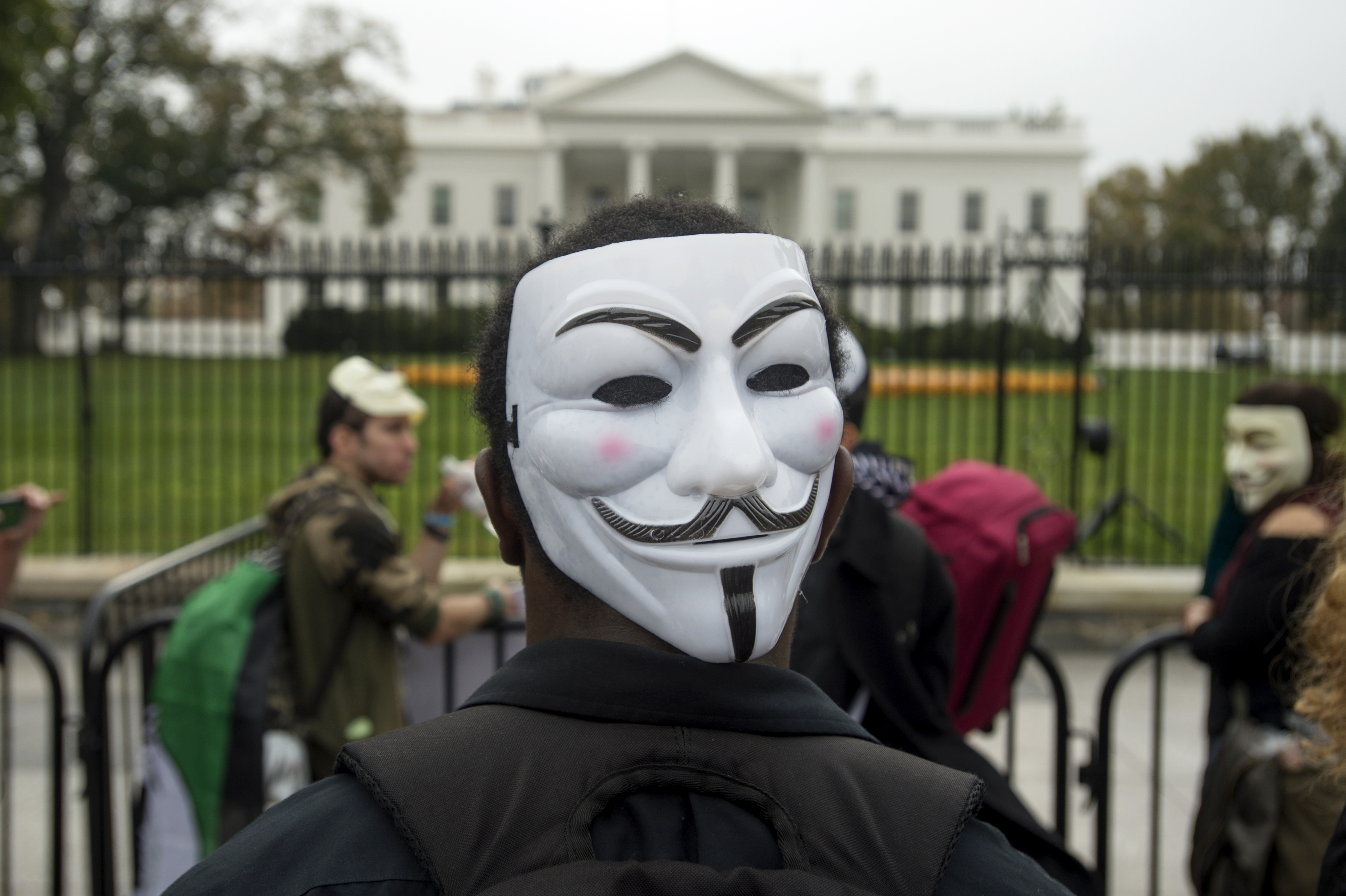 Guy Fawkes Day 2015 outside the White House