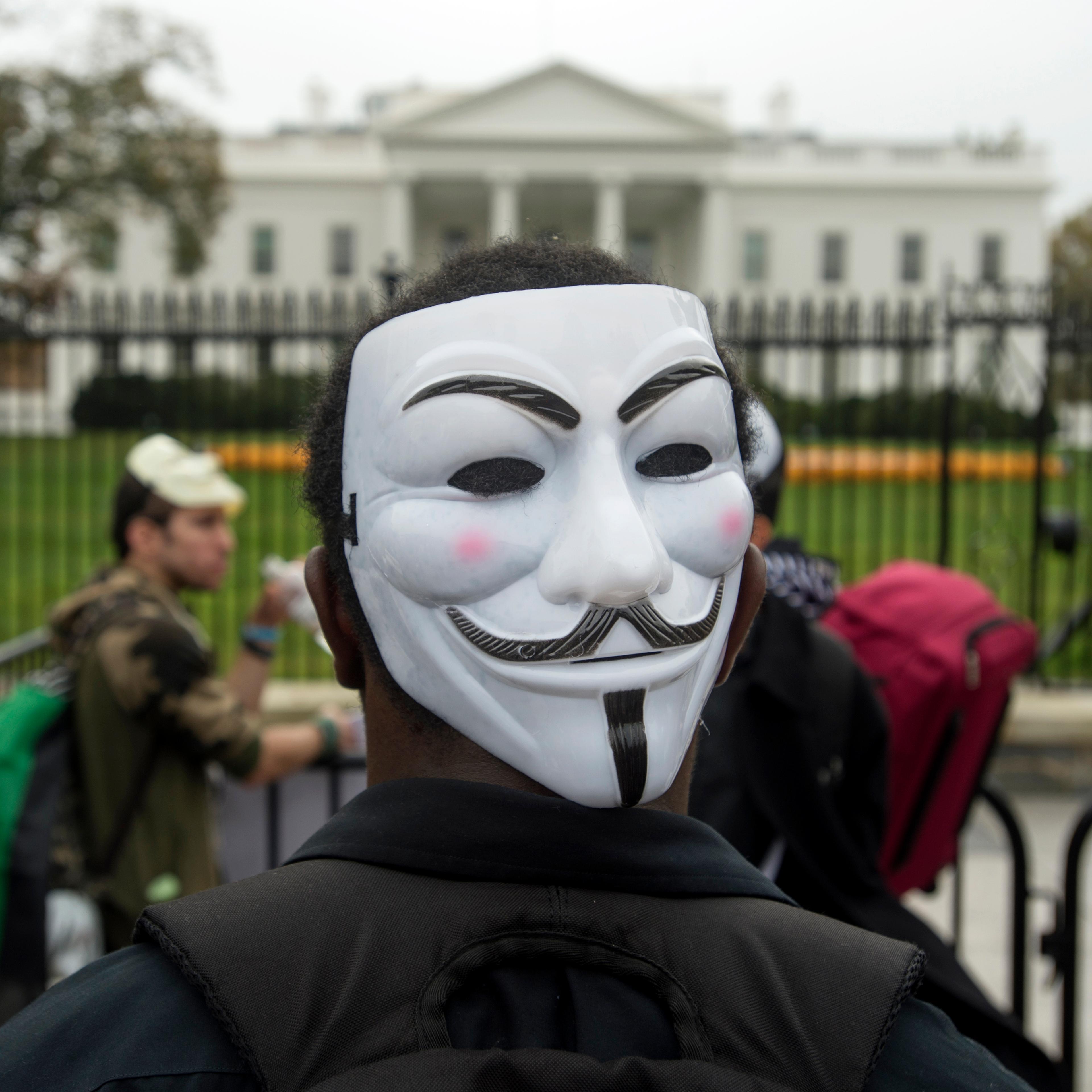 Guy Fawkes Day 2015 outside the White House