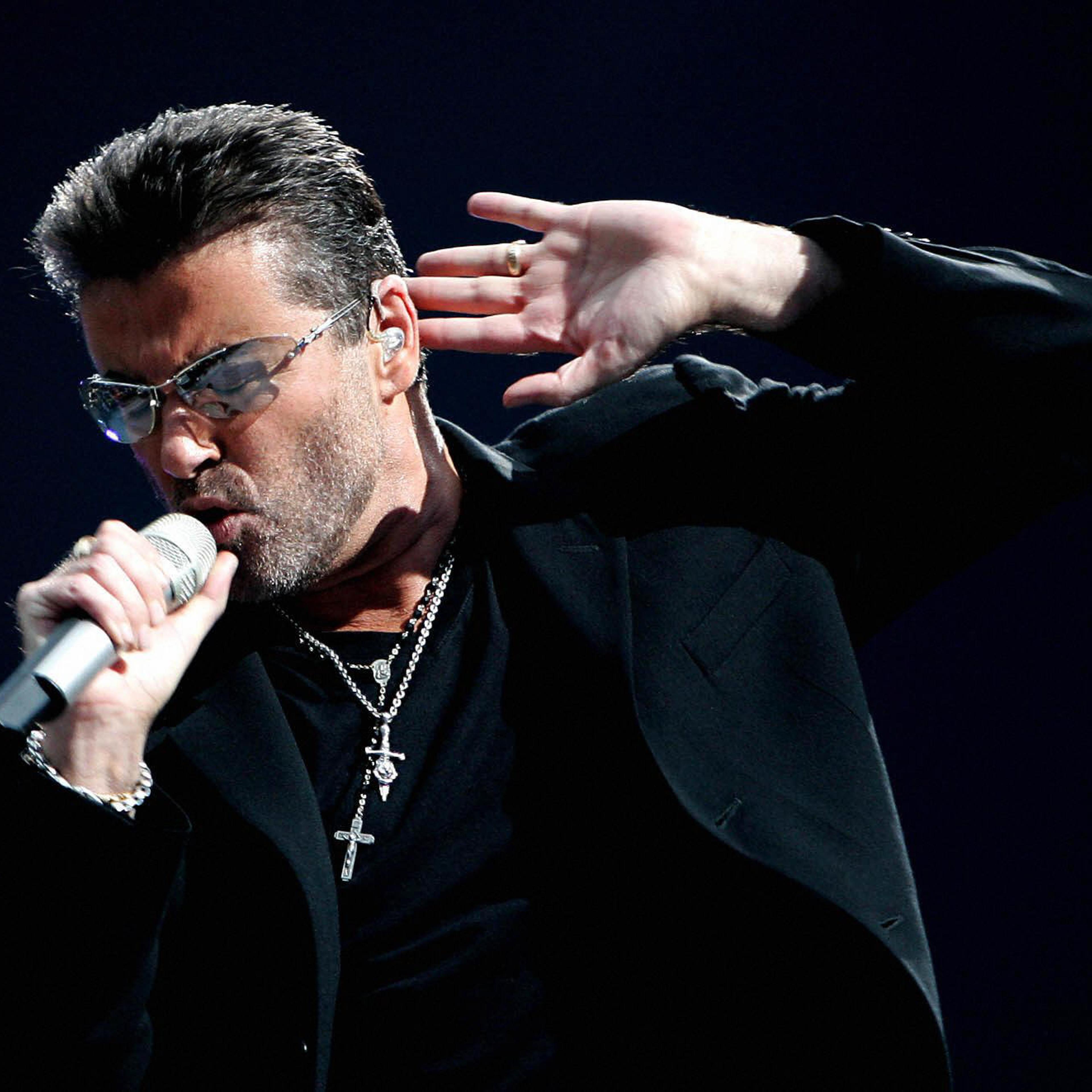 British singer George Michael performs d
