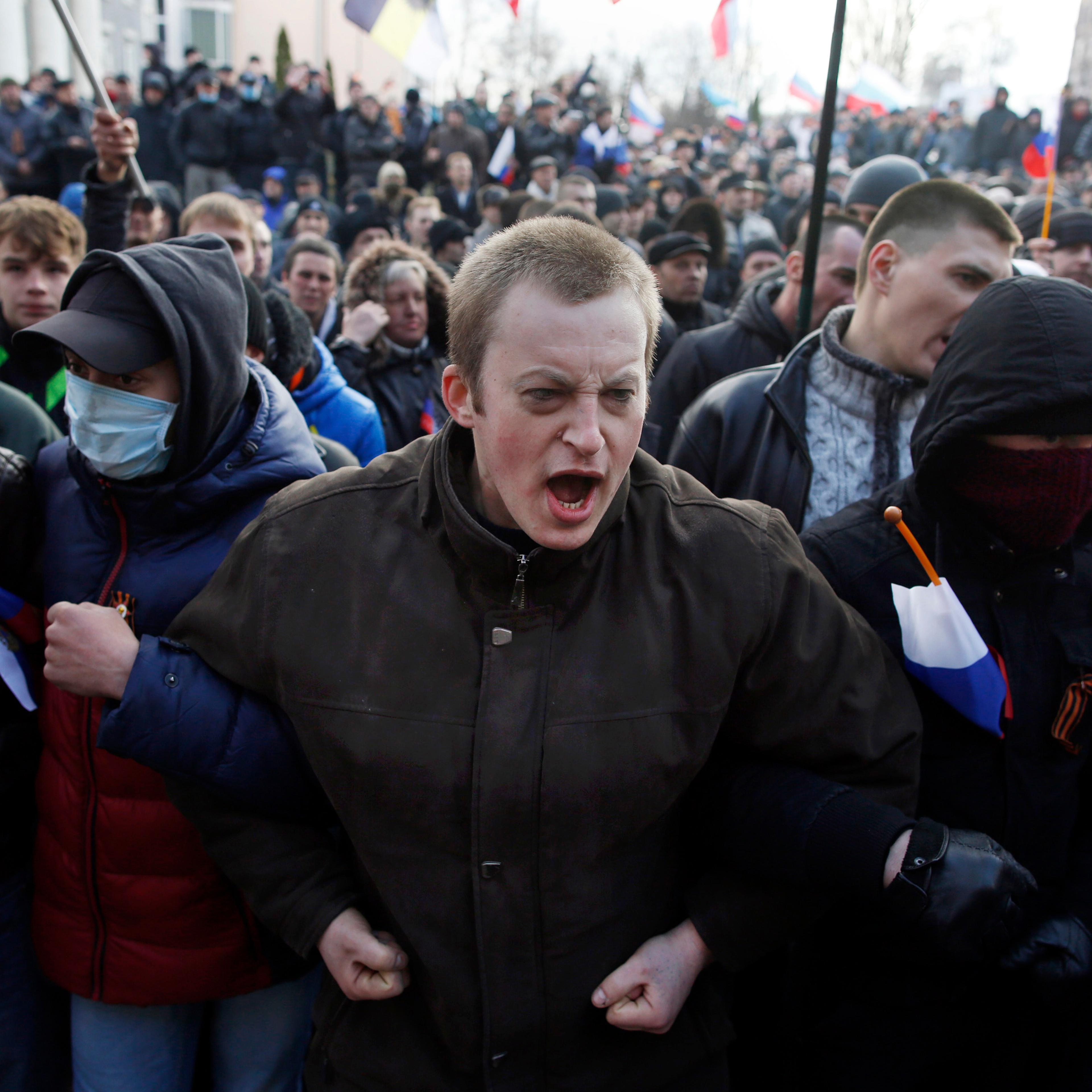 Tensions Erupt In Ukranian City