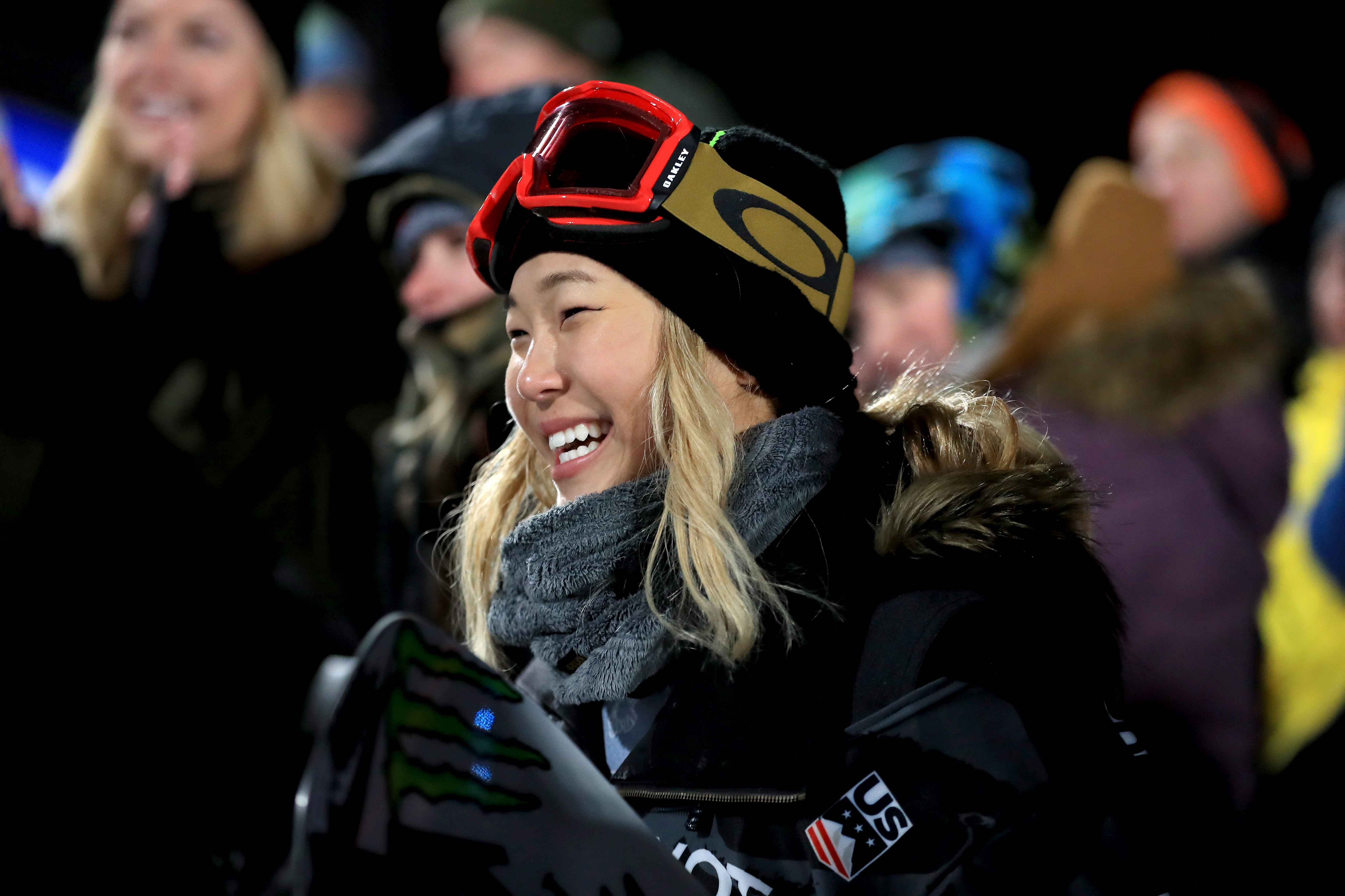 Snowboarder Chloe Kim at the Toyota U.S. Grand Prix