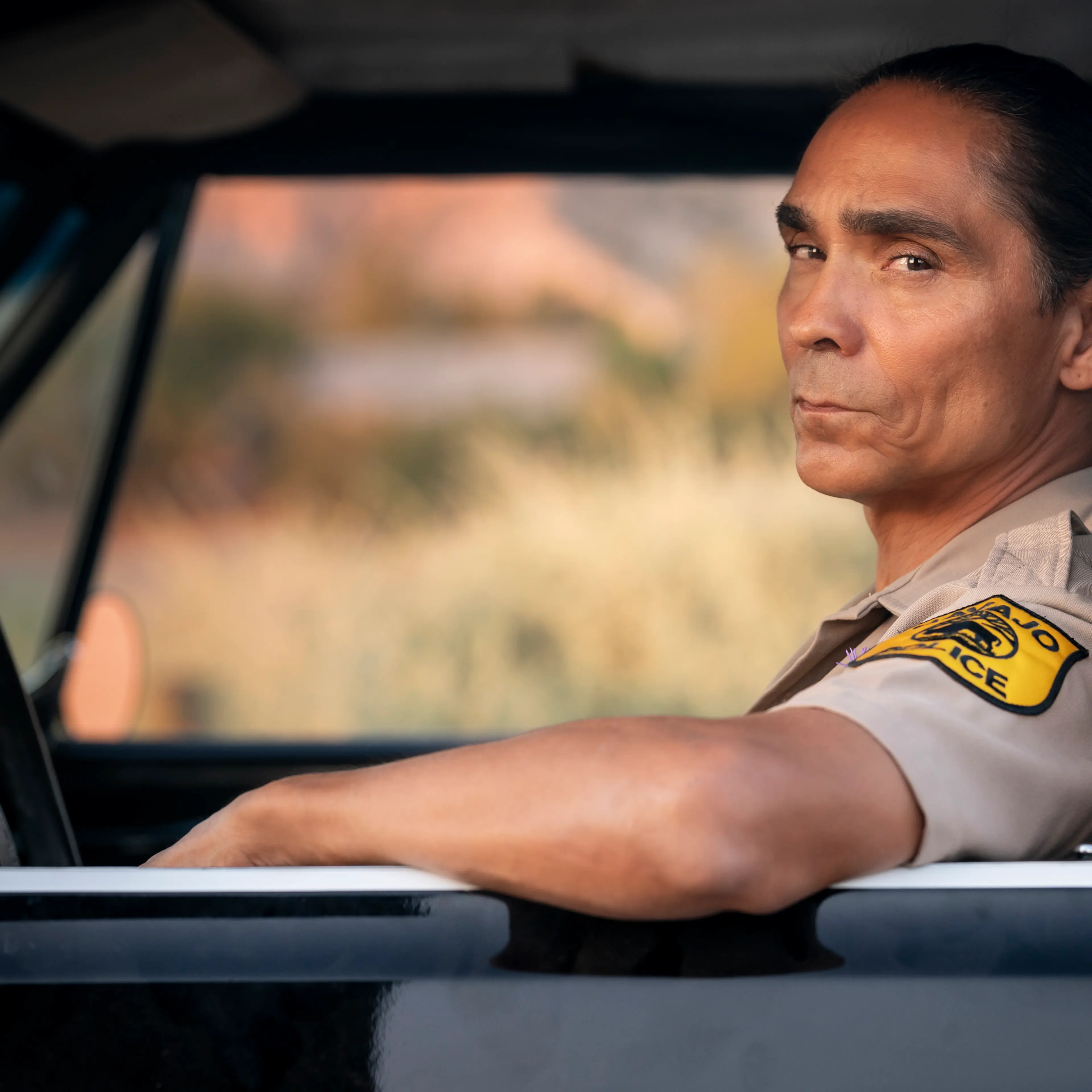 Zahn McClarnon as Joe Lepahorn - Dark Winds _ Season 1, Episode 1 - Photo Credit: Michael Moriatis/Stalwart Productions/AMC