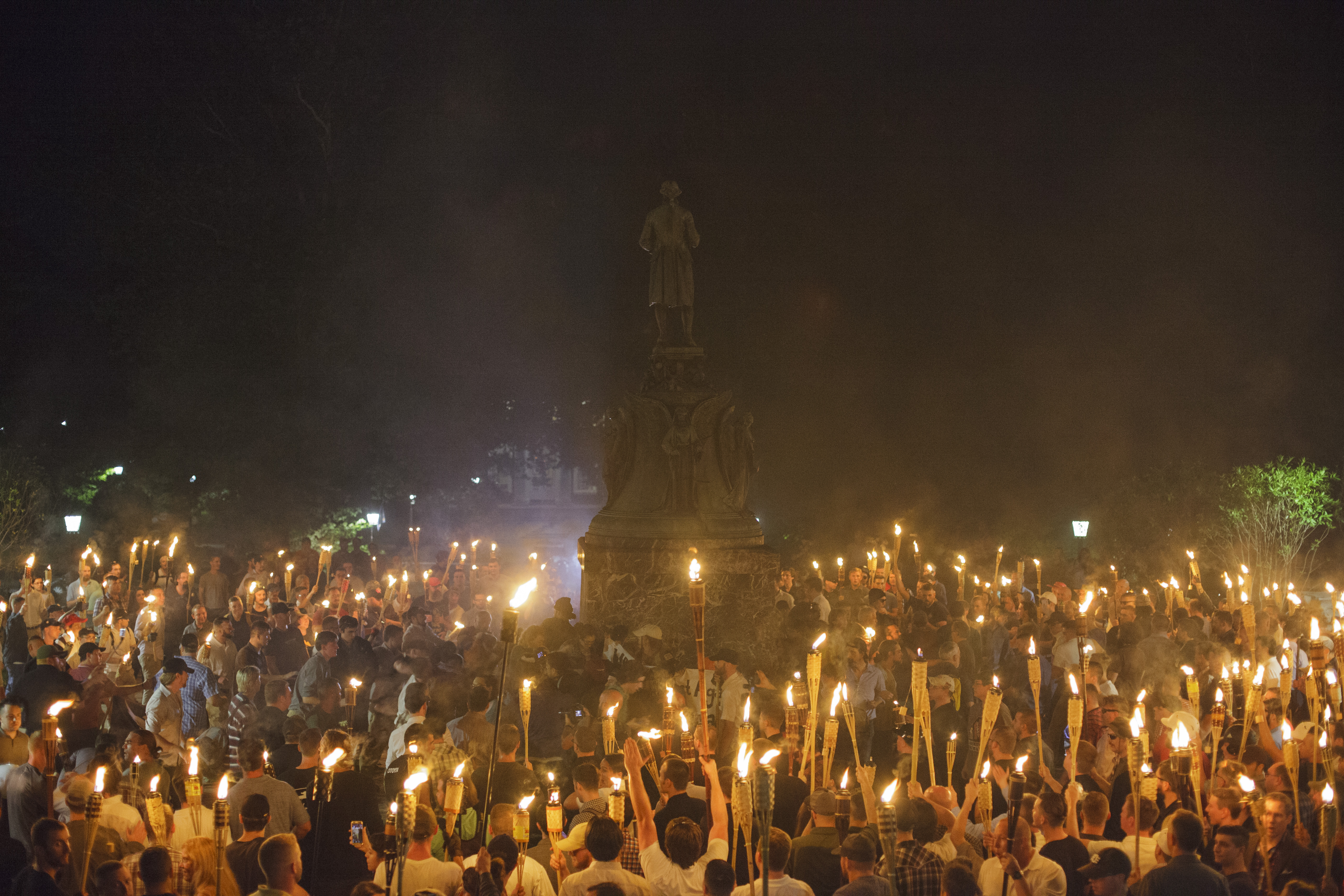 Alt Right, Neo Nazis hold torch rally at UVA