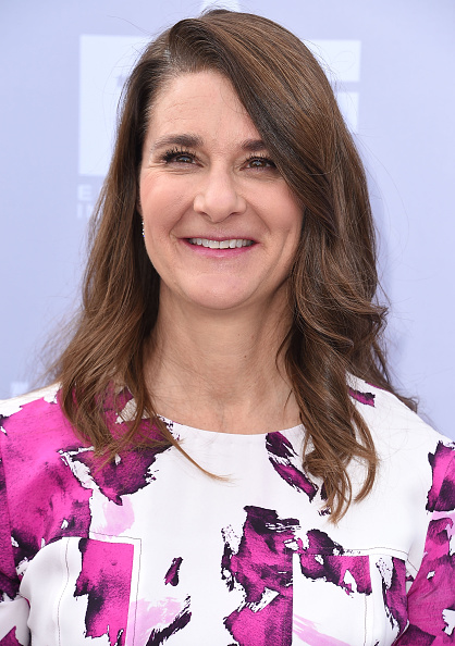 Melinda Gates arrives at the The Hollywood Reporter's Annual Women In Entertainment Breakfast at Milk Studios in Los Angeles on Dec. 9, 2015.