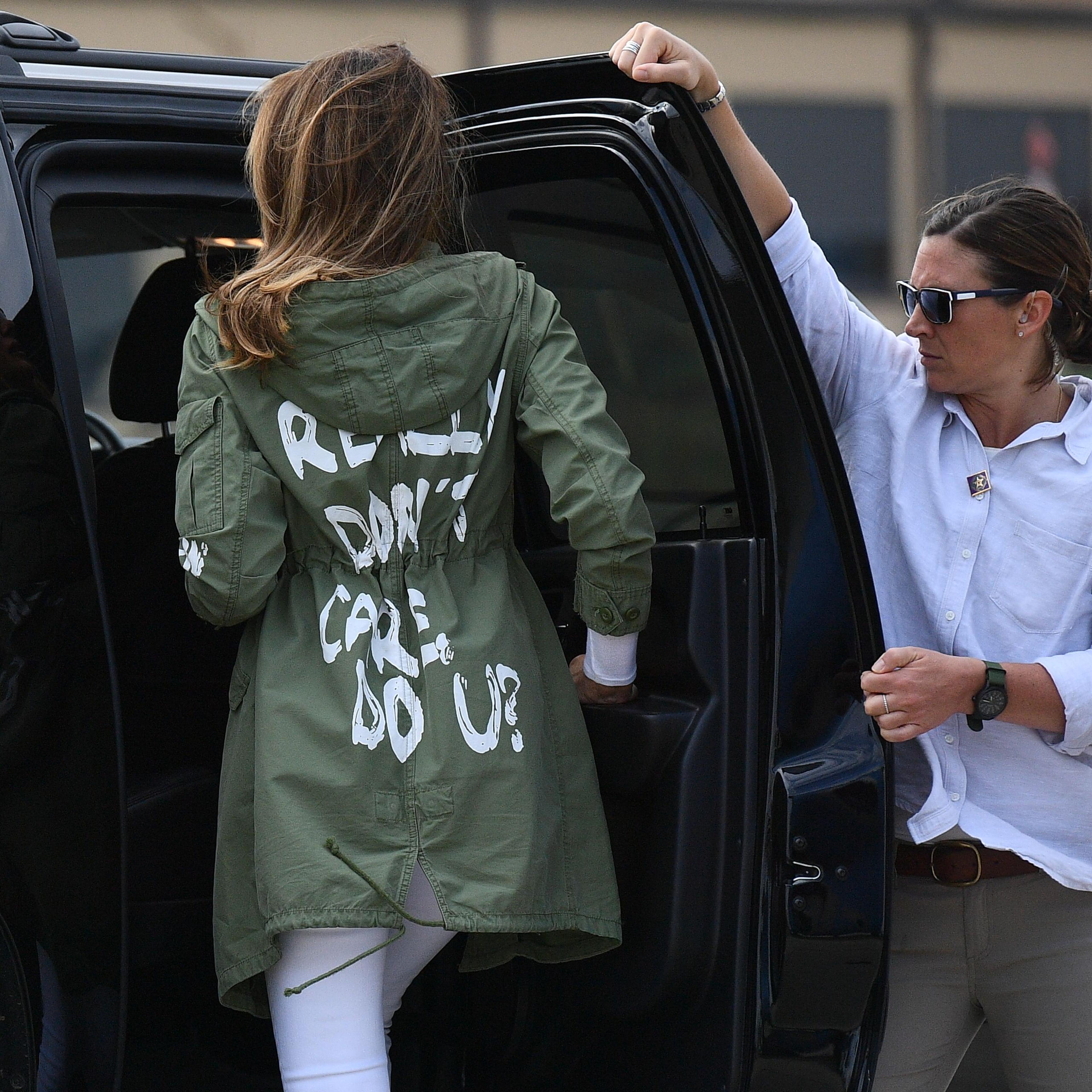 US-POLITICS-IMMIGRATION-MIGRANTS-MELANIA-JACKET
