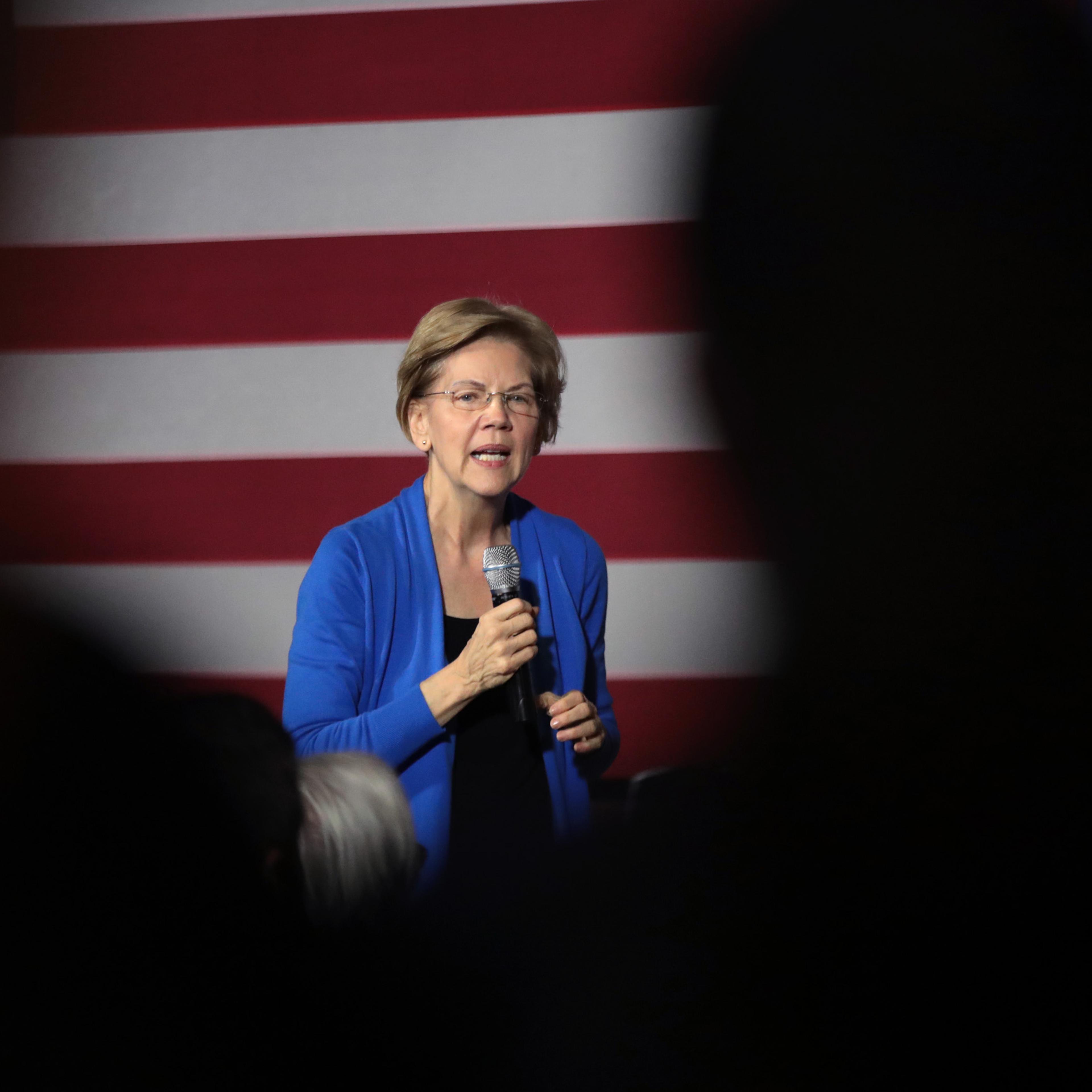 Presidential Candidate Elizabeth Warren Campaigns In Cedar Rapids, IA