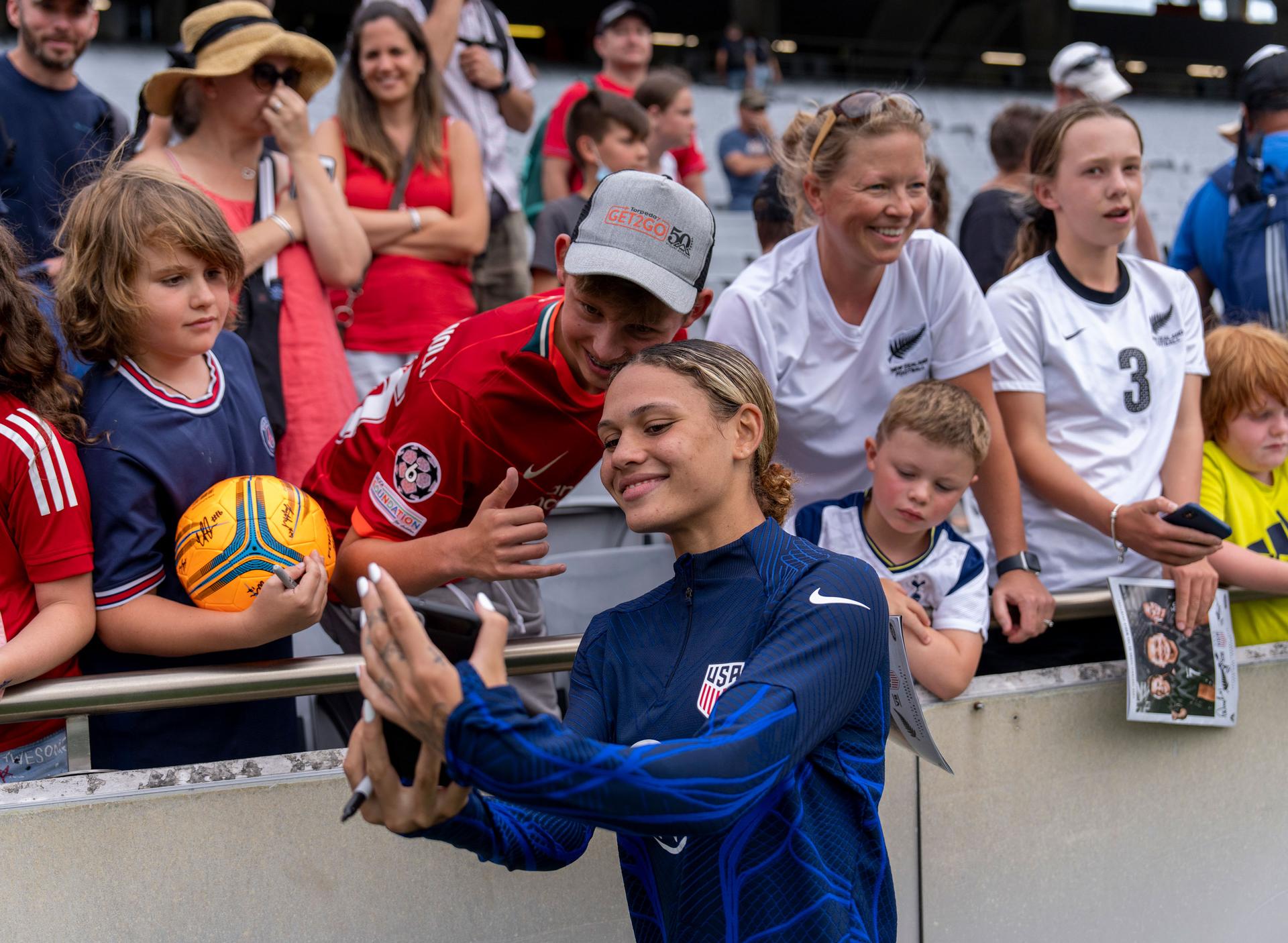 Swnt Startrinity Rising USWNT Star Trinity Rodman Makes Her World Cup Debut