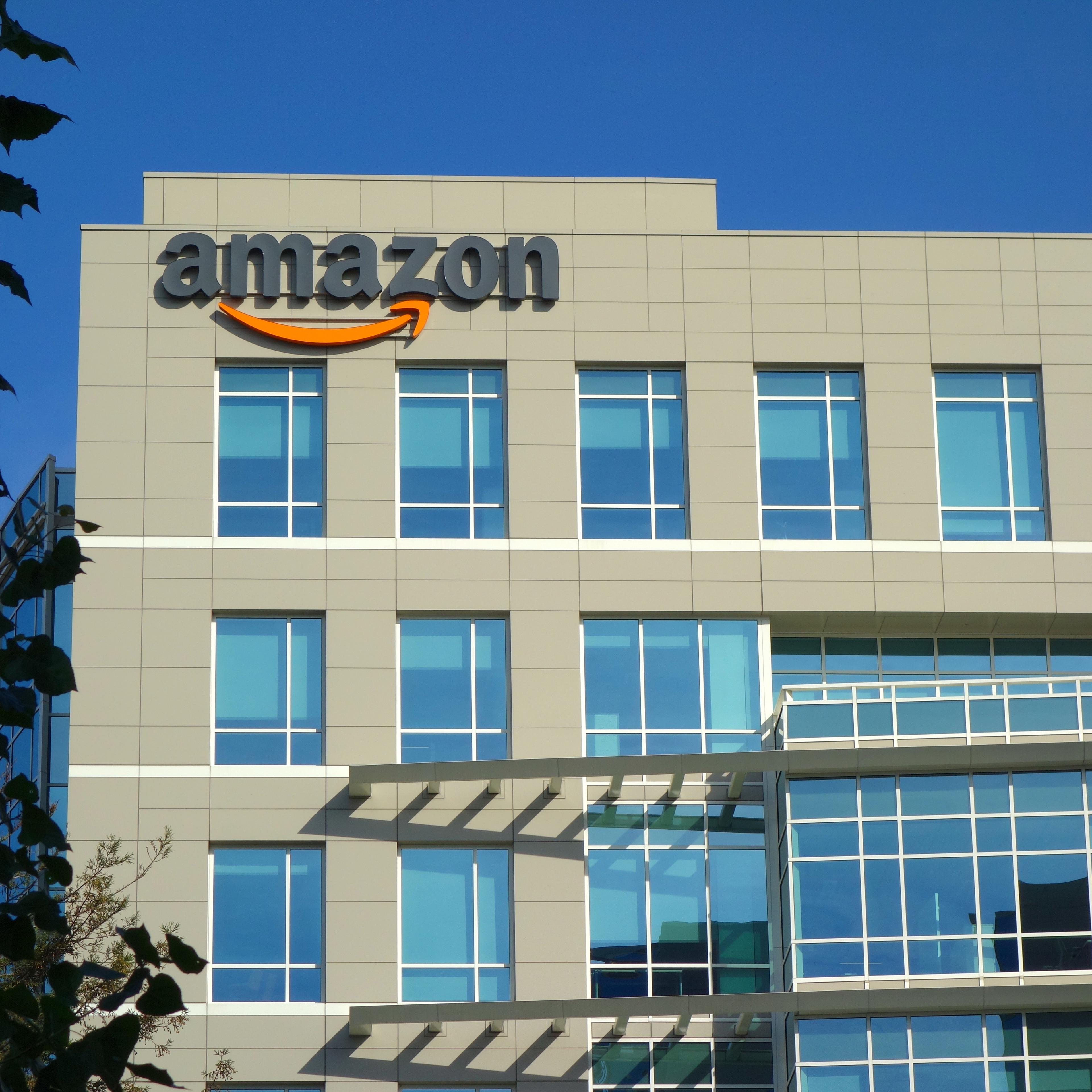 Amazon corporate office building in Sunnyvale, California.