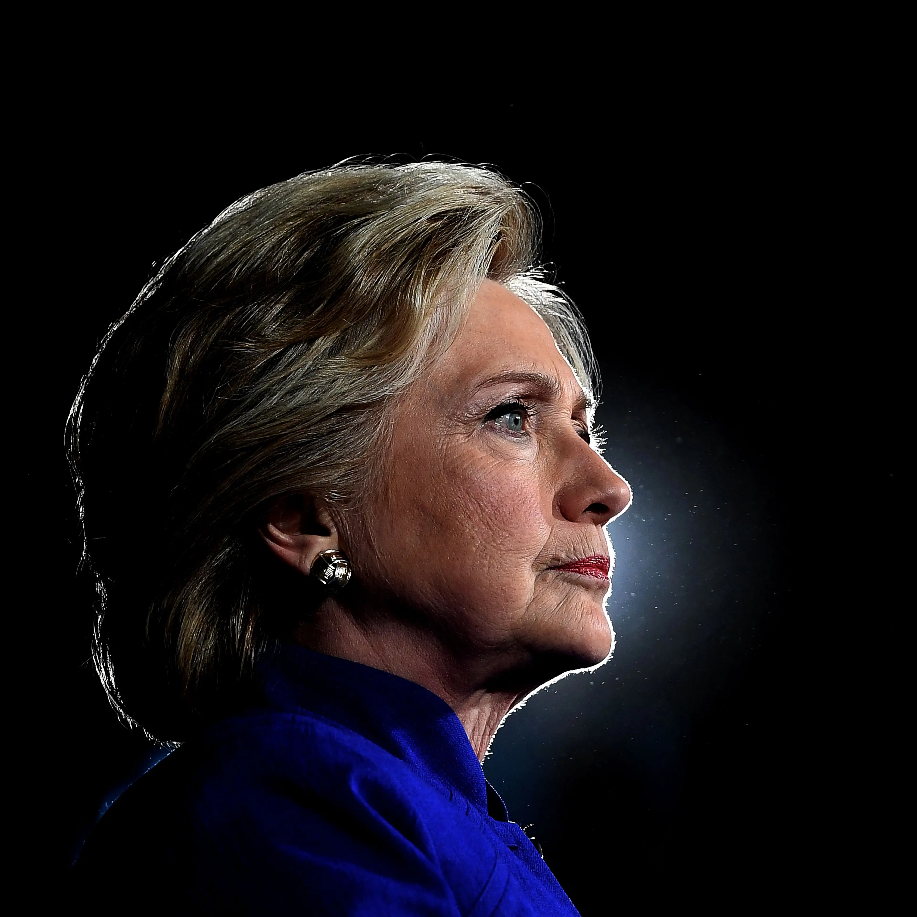 U.S. Democratic presidential nominee Hillary Clinton looks on during a campaign rally in Tempe, Ariz., on Nov. 2, 2016.