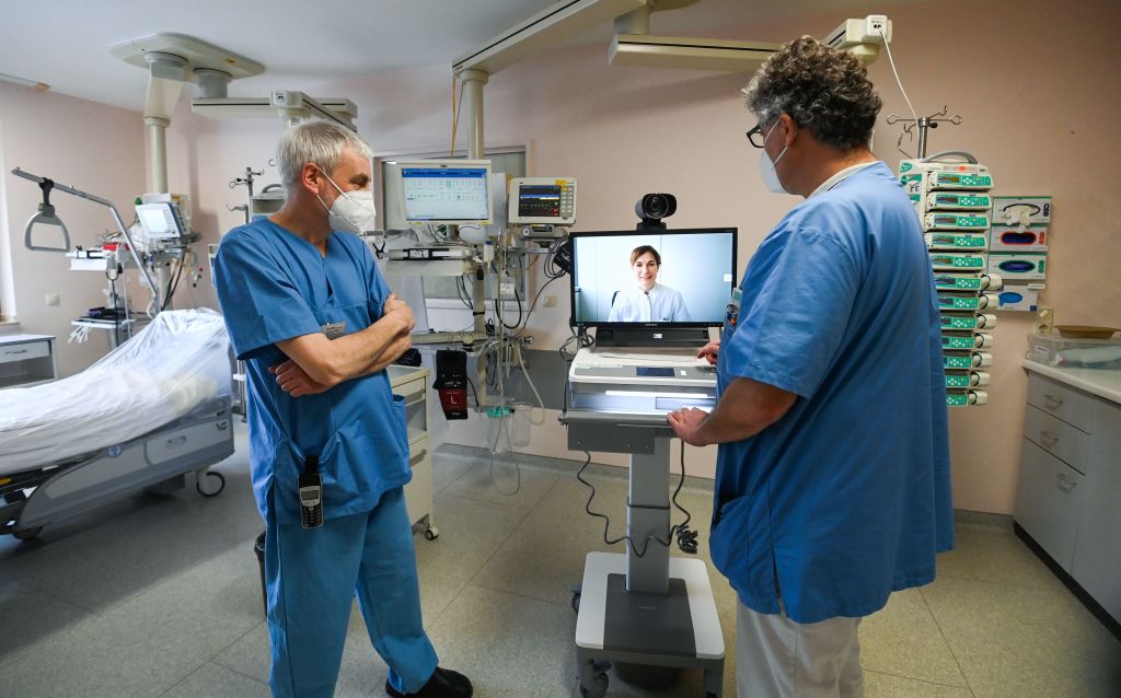 GERMANY-HEALTH-VIRUS-HOSPITAL-TELEMEDICINE