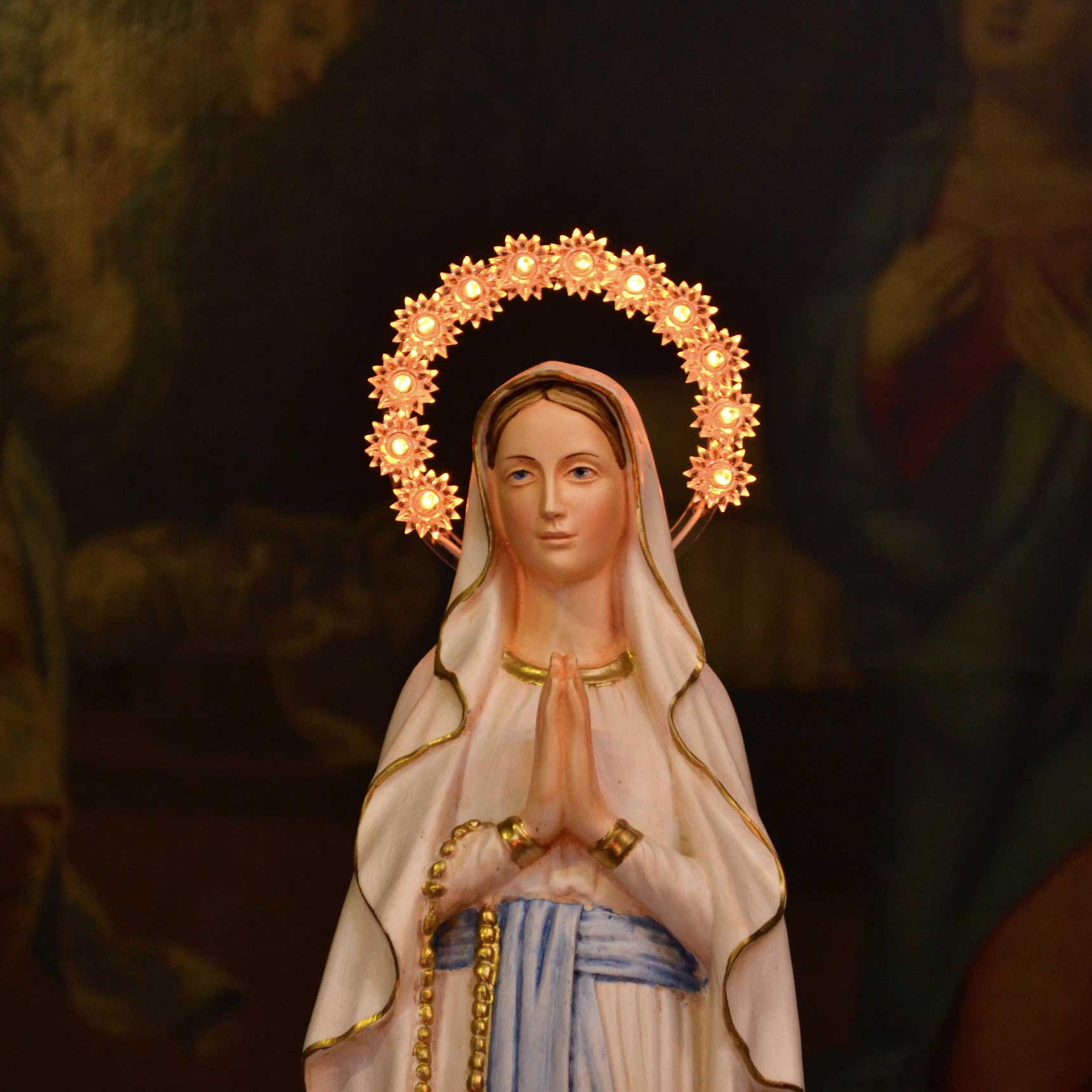 Statue of Mary in a church