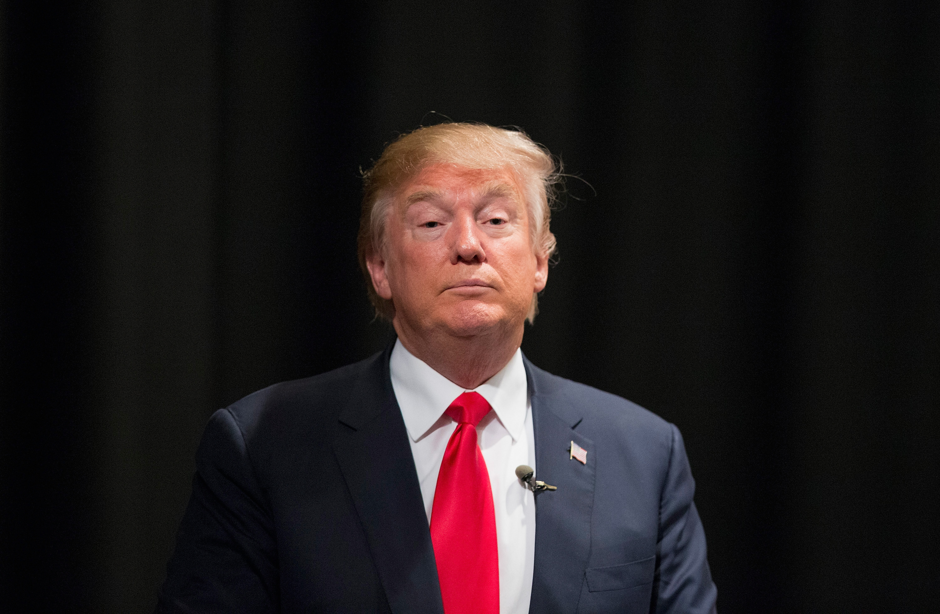 Donald Trump during a town hall meeting in Newton, Iowa on Nov. 19, 2015 in Newton, Iowa.