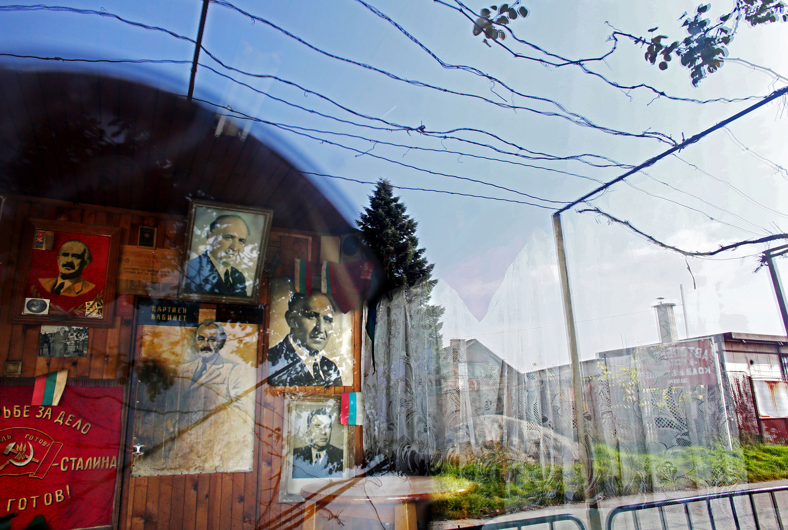 Communist nostalgia is still very much alive in Bulgaria. Tato, a bar in Sofia (currently closed due to the death of its owner,) is decorated with portraits of Bulgarian Communist dictator Todor Zhivkov (upper center,) in Bulgaria's capital Sofia, on Nov