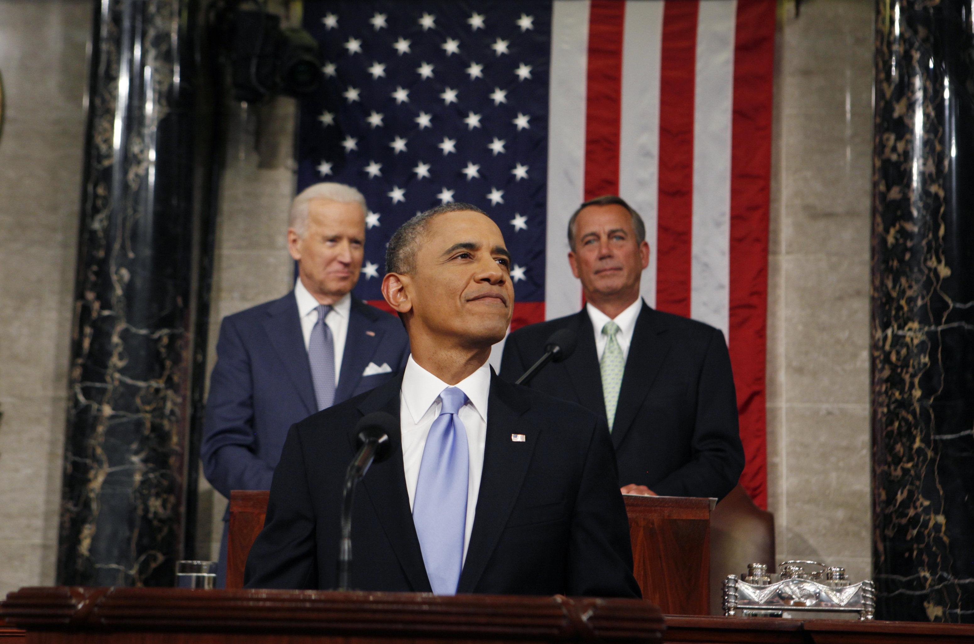 President Obama Delivers State Of The Union Address At U.S. Capitol