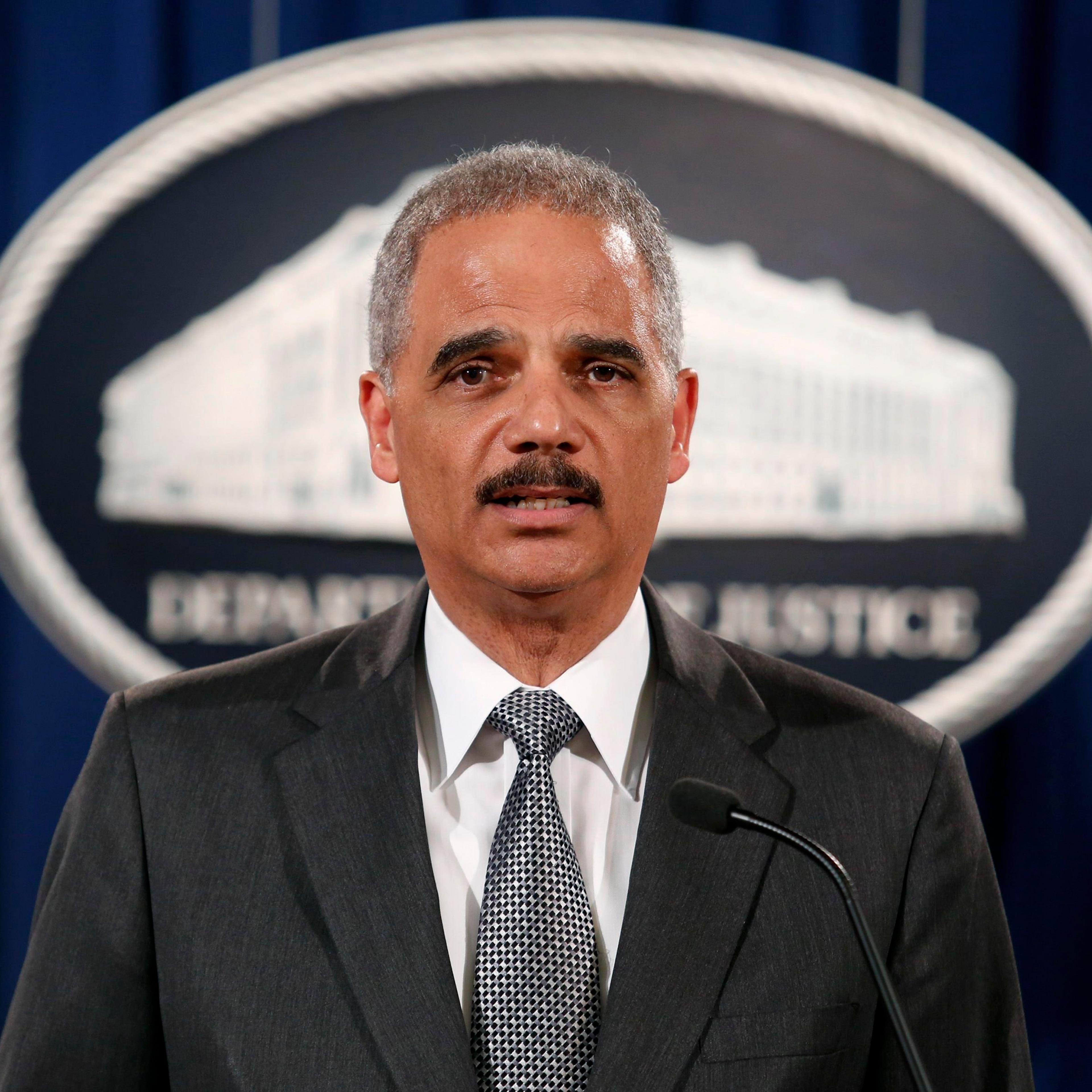 U.S. Attorney General Eric Holder makes a statement about the grand jury decision not to seek an indictment in the Staten Island death of Eric Garner during an arrest in July, in Washington on Dec. 3, 2014.