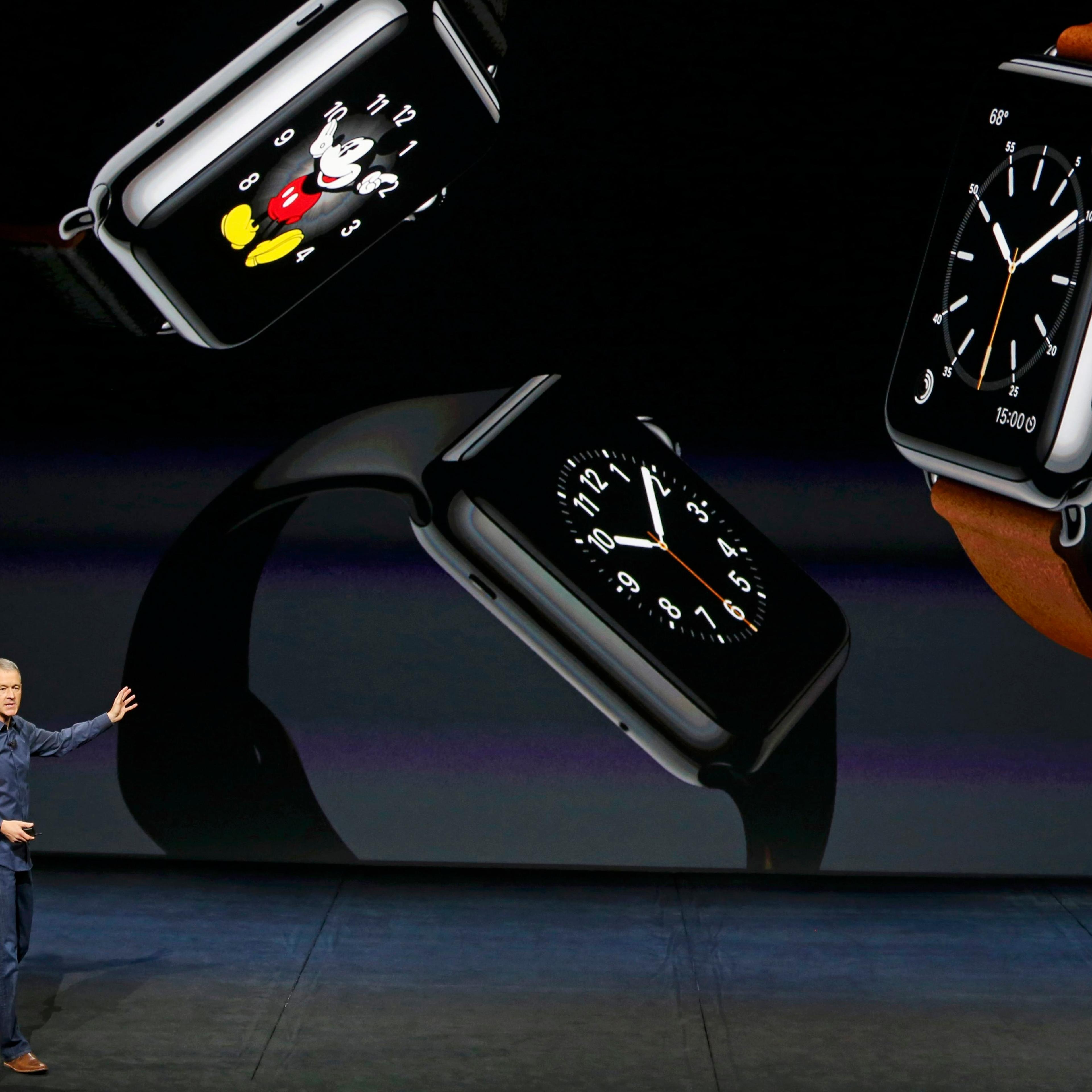 Jeff Williams Apple's senior vice president of Operations, speaks about new finishes for the Apple Watch during an Apple media event in San Francisco, California