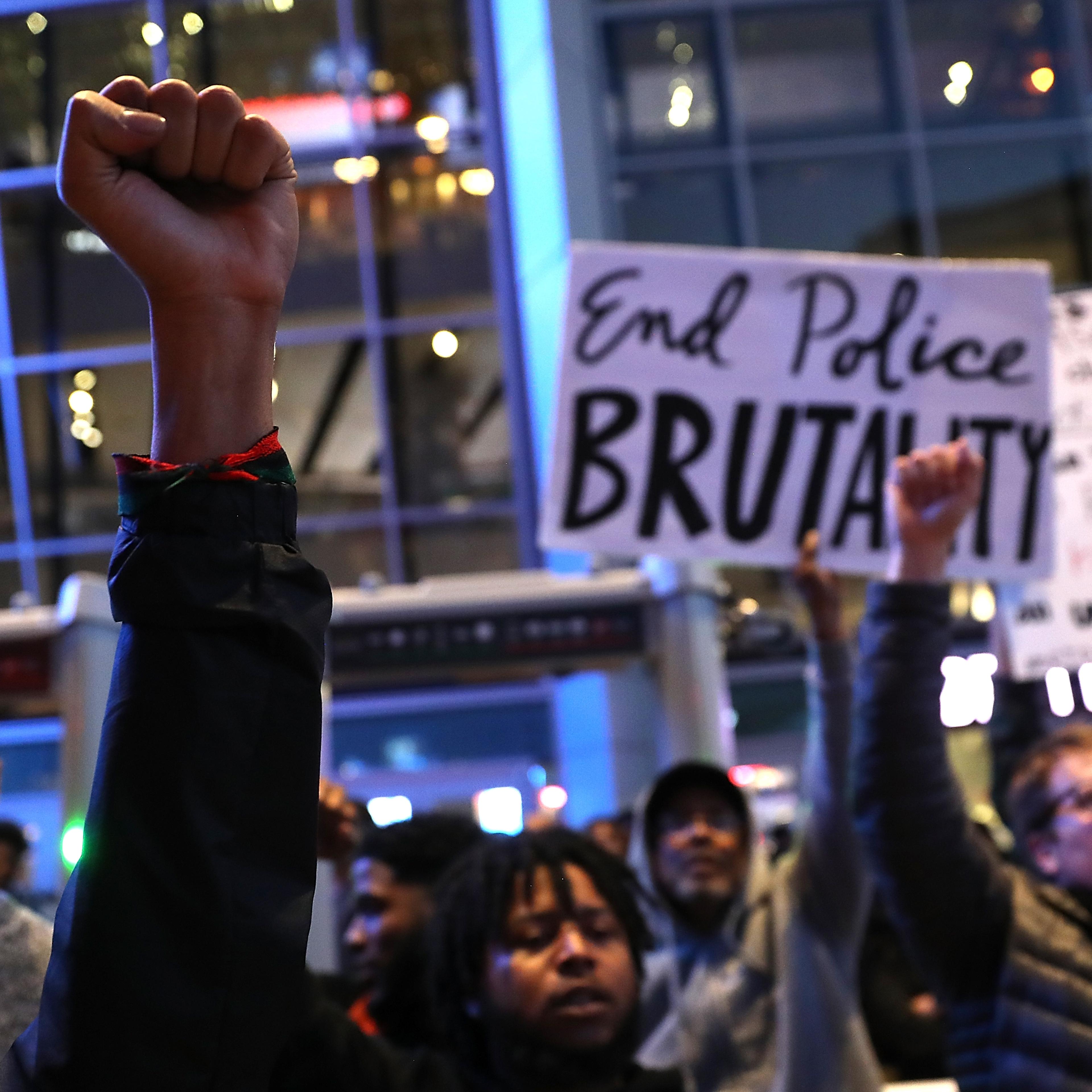 Demonstrators Protest Against Recent Sacramento Police Shooting Of Unarmed Black Man