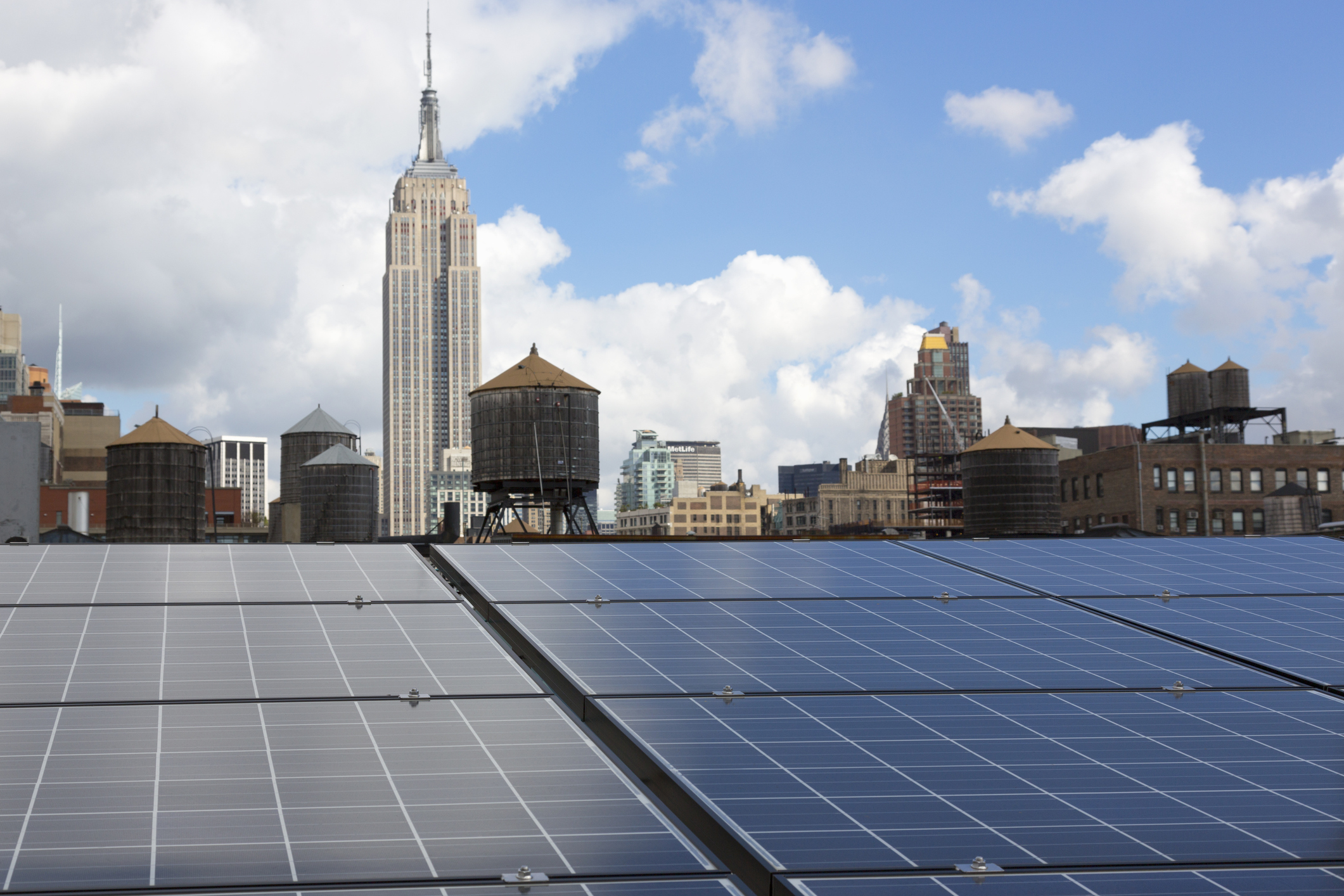 solar panels empire state building new yor