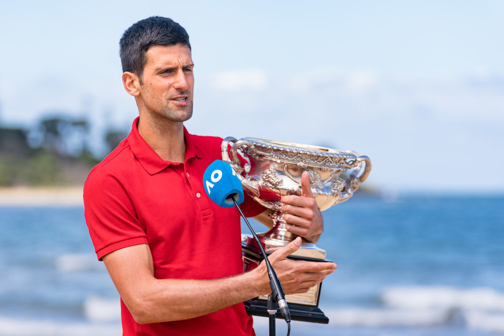 2021 Australian Open Men's Trophy Media Opportunity