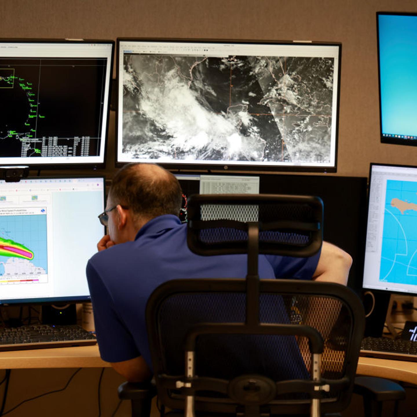 National Hurricane Center Monitors Hurricane Beryl's Activity In The Caribbean