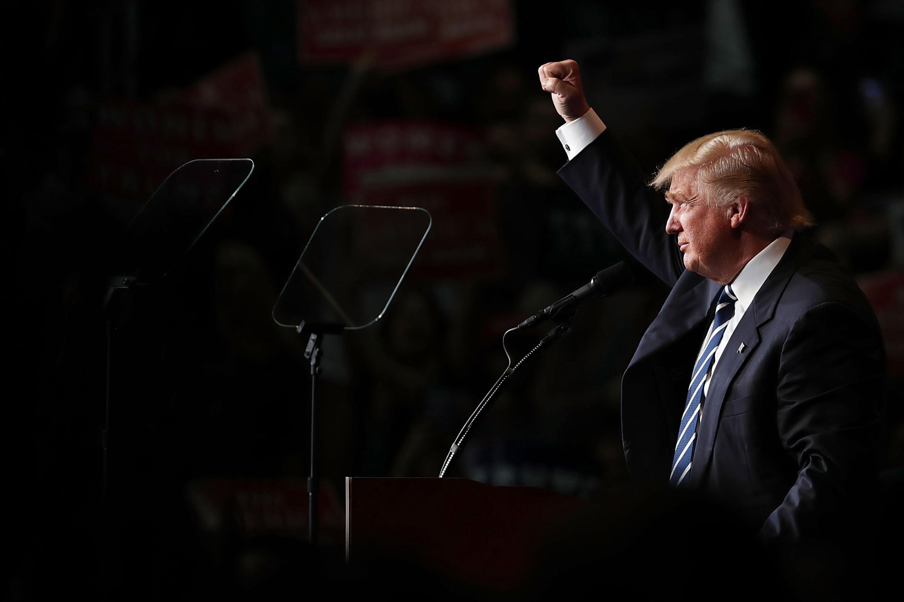 Donald Trump And Mike Pence Campaign Together In Wisconsin