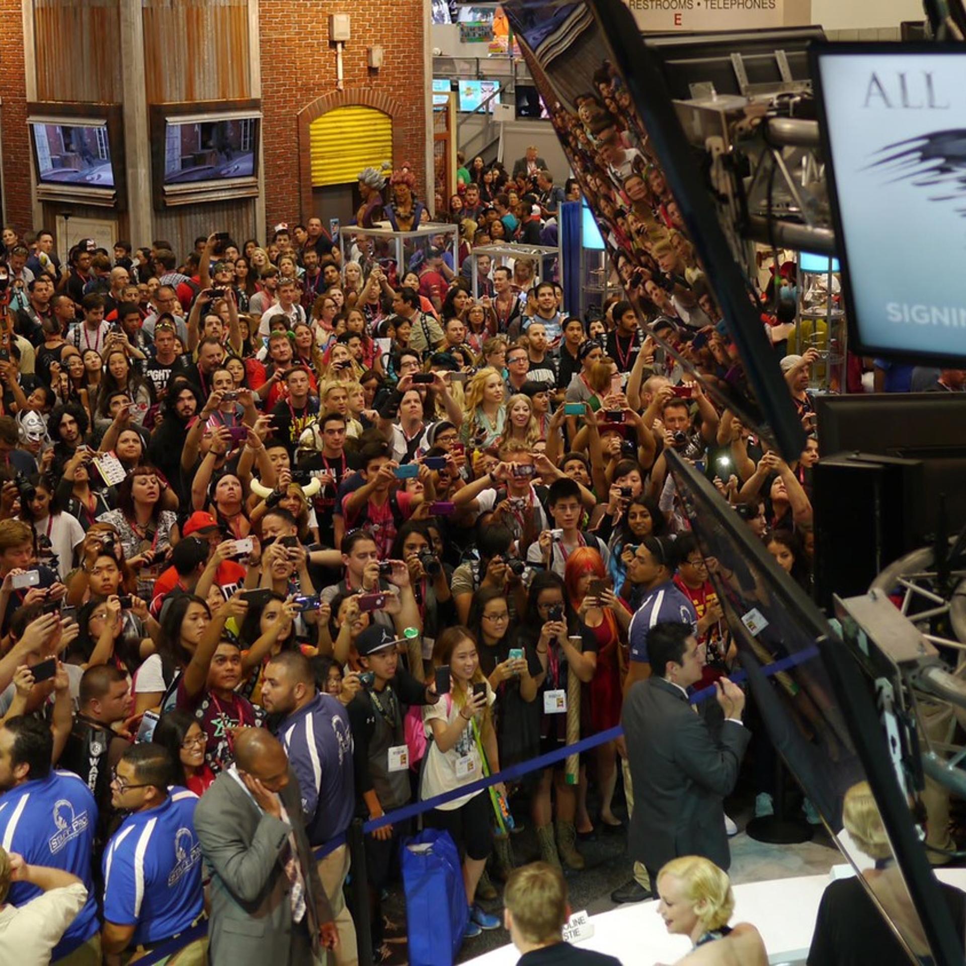 The crowd at HBO's Comic-Con "Game of Thrones" panel.