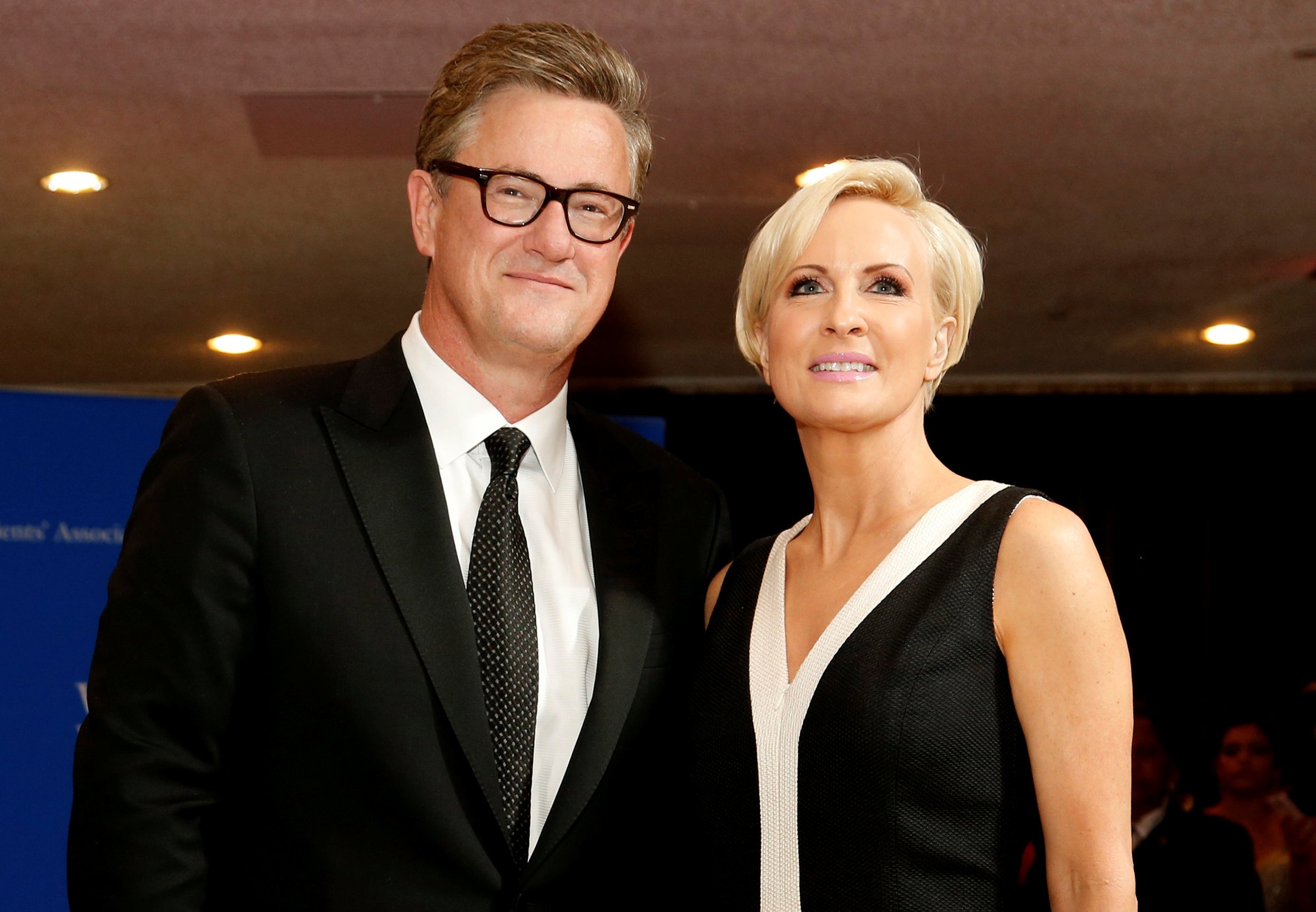 MSNBC's Joe Scarborough and Mika Brzezinski arrive for the annual White House Correspondents' Association dinner in Washington, on April 25, 2015.