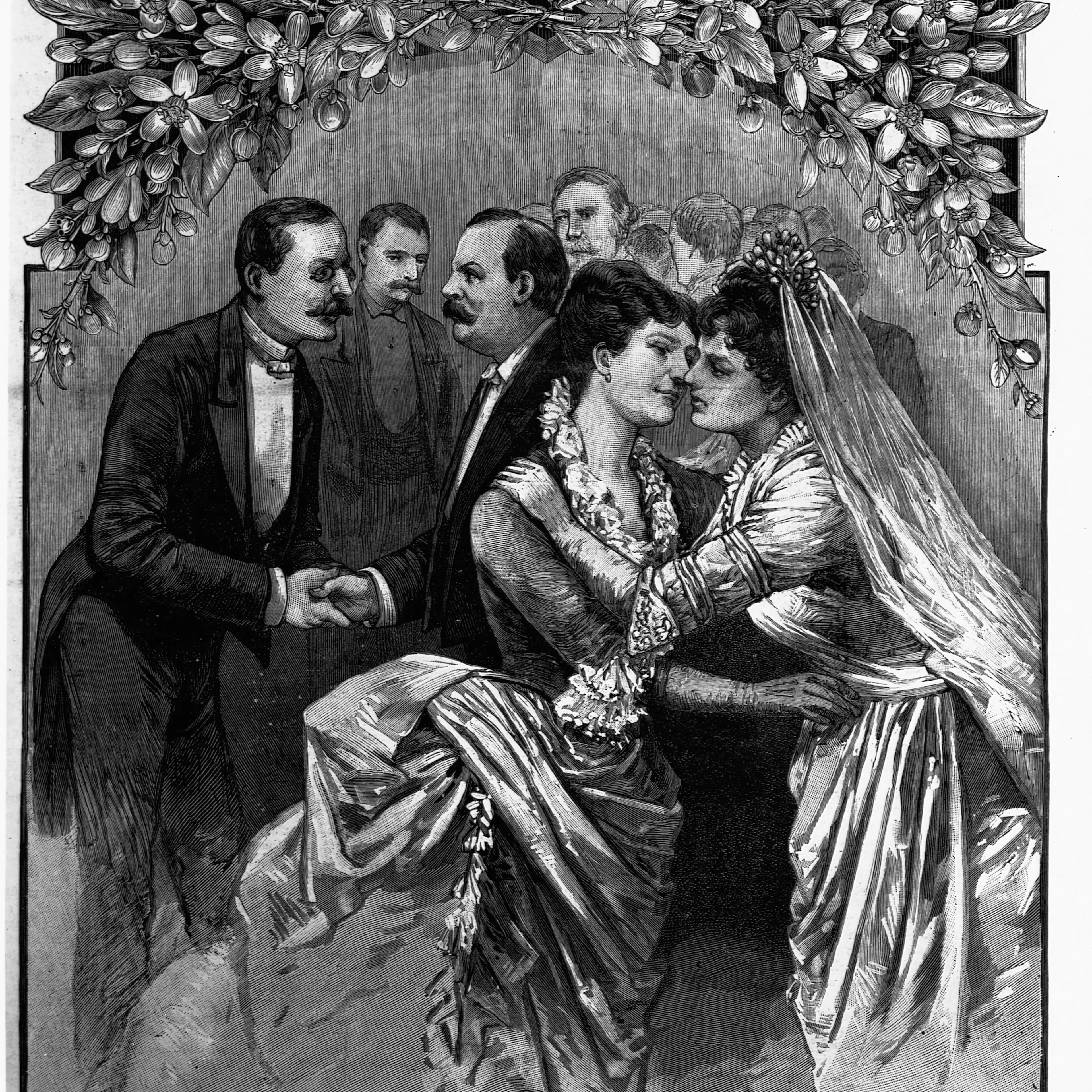 The Wedding at the White House Illustration