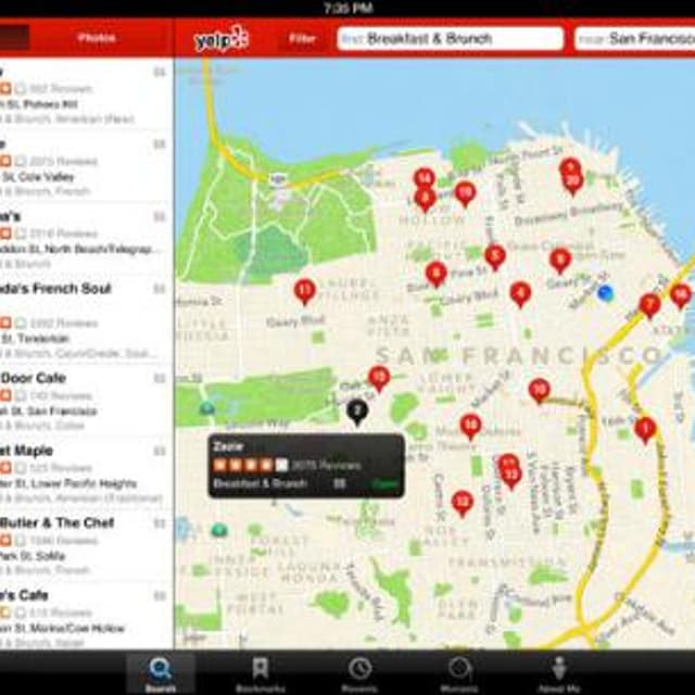 <strong>Yelp.</strong> If you’re on vacation or new in town (or even not-so-new in town) and you want to learn about what’s around you — shops, restaurants, dry cleaners, gas stations, bars, you name it — Yelp has you covered, complete with user reviews so you can separate the good from the bad.