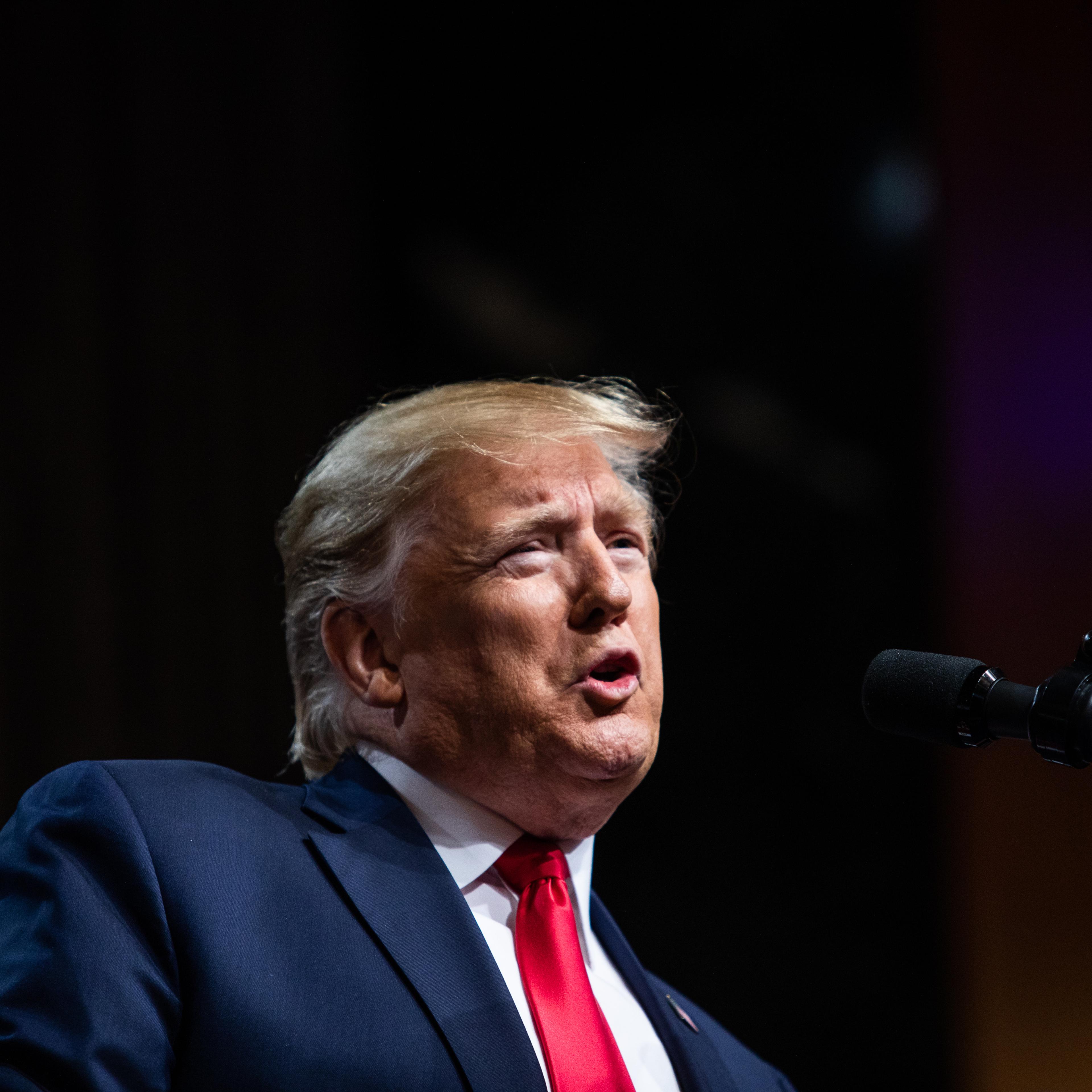 President Trump Speaks At The Economic Club Of New York