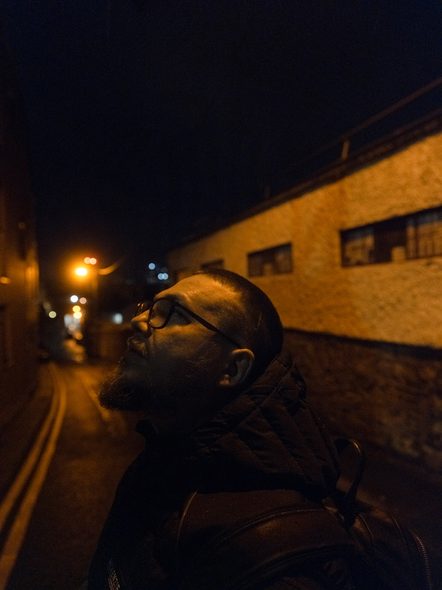 Serghey Chudaev strolls an empty street in Dublin on Nov 2.