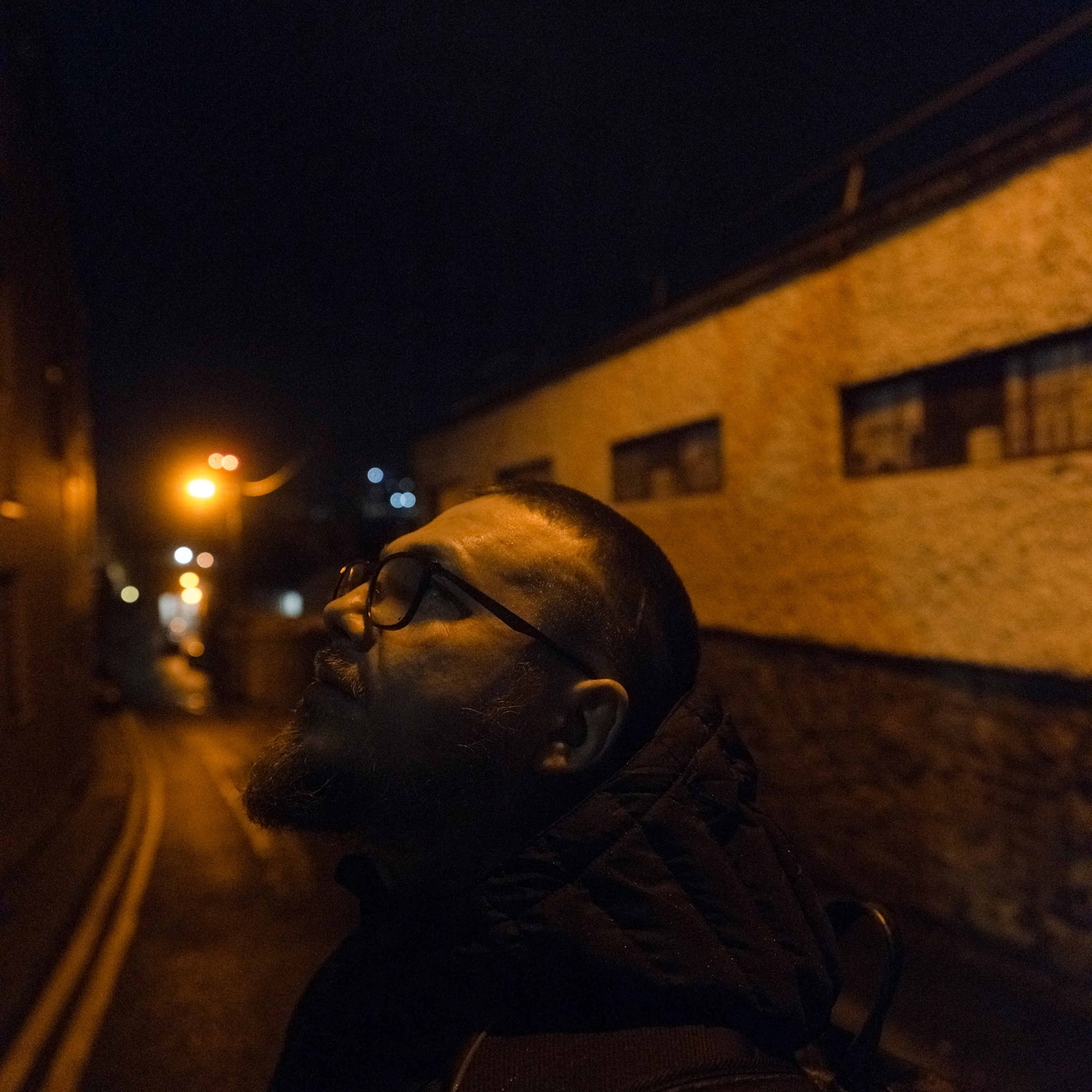 Serghey Chudaev strolls an empty street in Dublin on Nov 2.