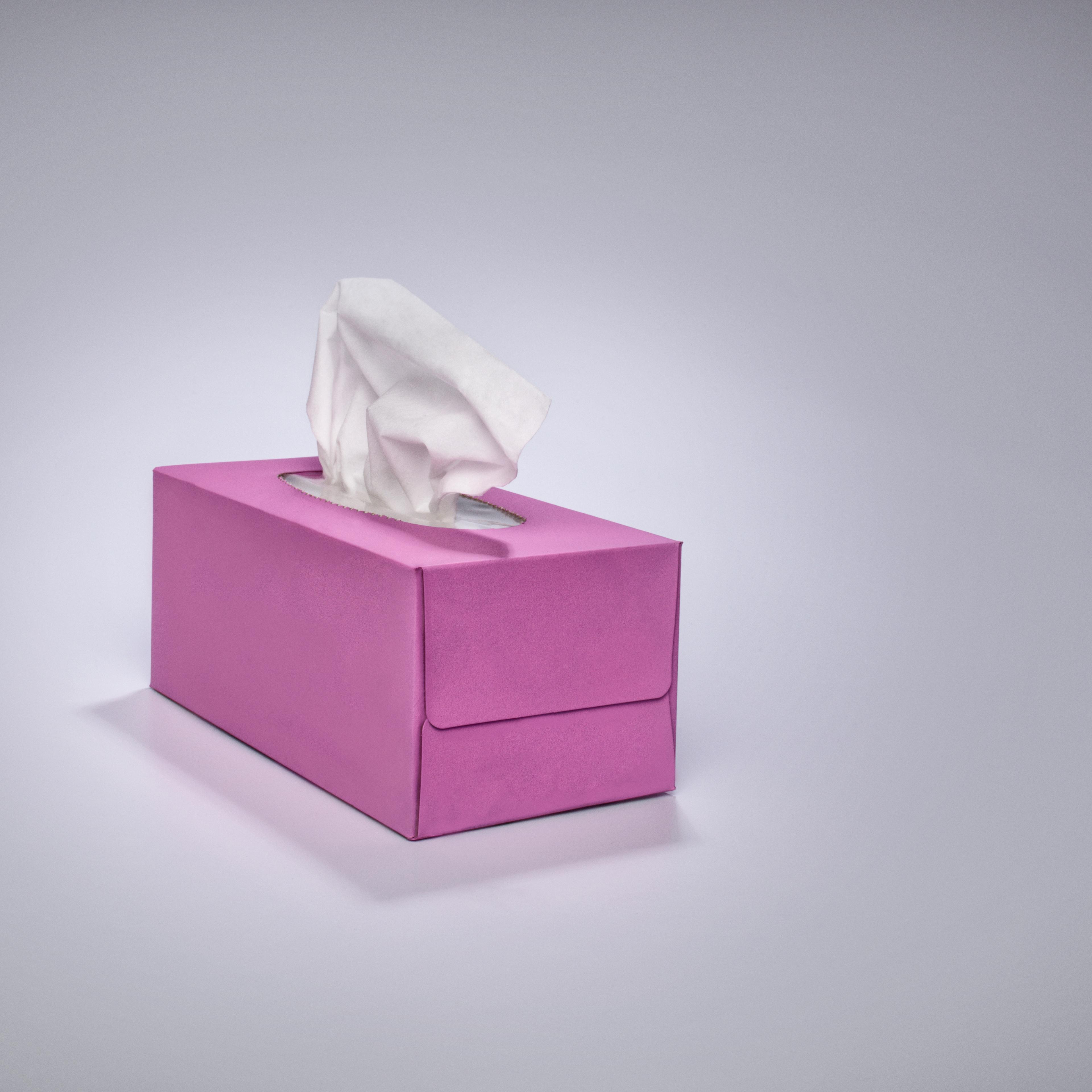 Pink tissue box