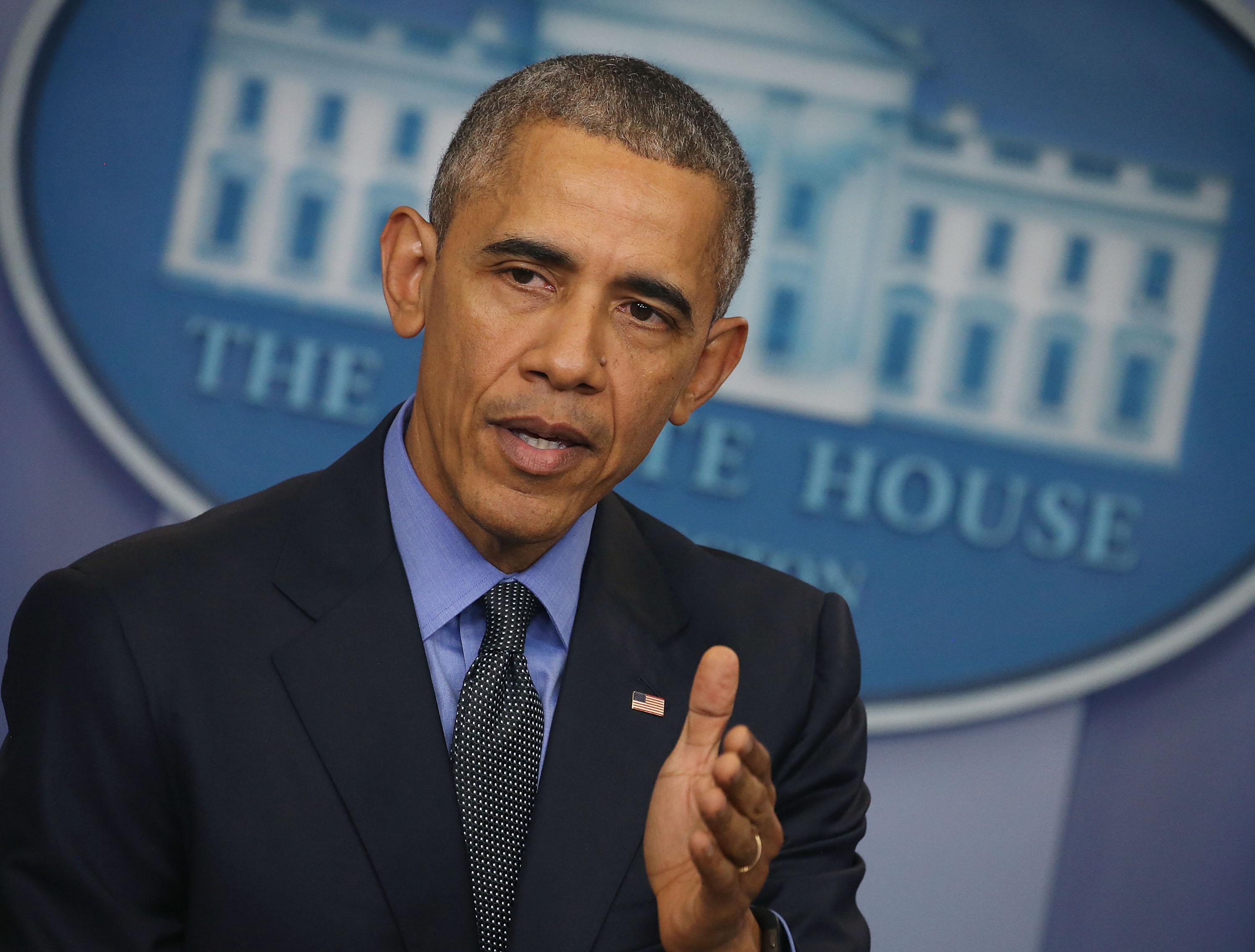 President Obama Holds Press Conference At White House