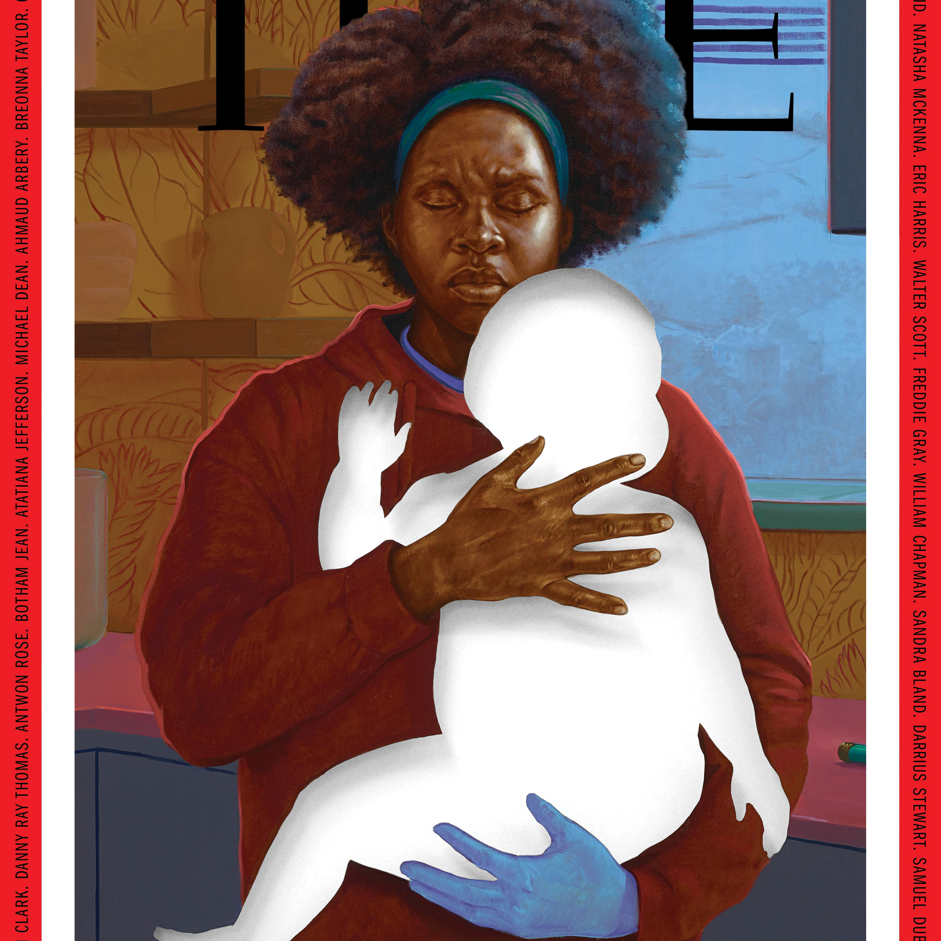 Painting by Titus Kaphar for George Floyd Time Magazine cove