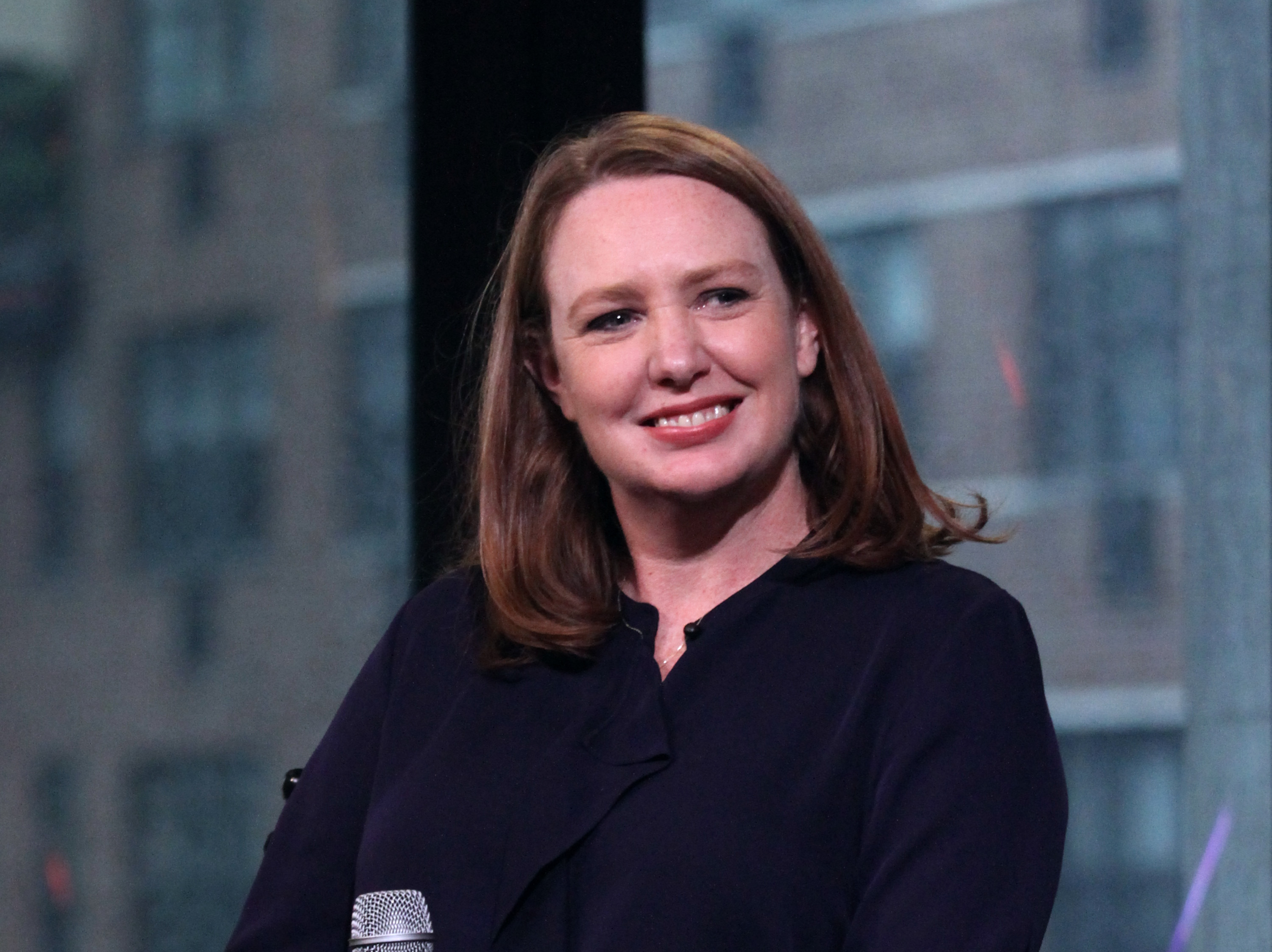 Paula Hawkins appears to promote "The Girl On The Train" during the AOL BUILD Series at AOL HQ on October 4, 2016 in New York City.