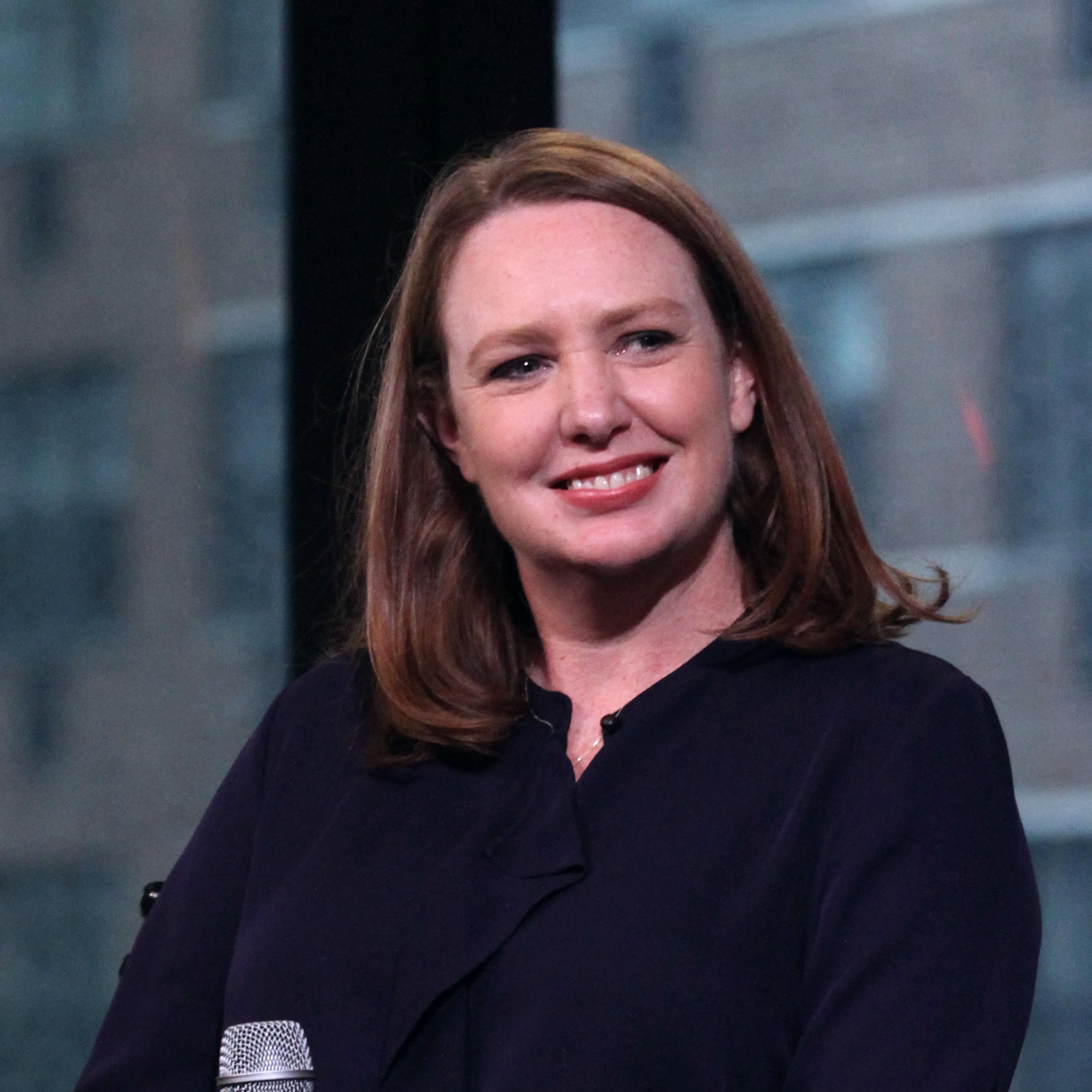 Paula Hawkins appears to promote "The Girl On The Train" during the AOL BUILD Series at AOL HQ on October 4, 2016 in New York City.