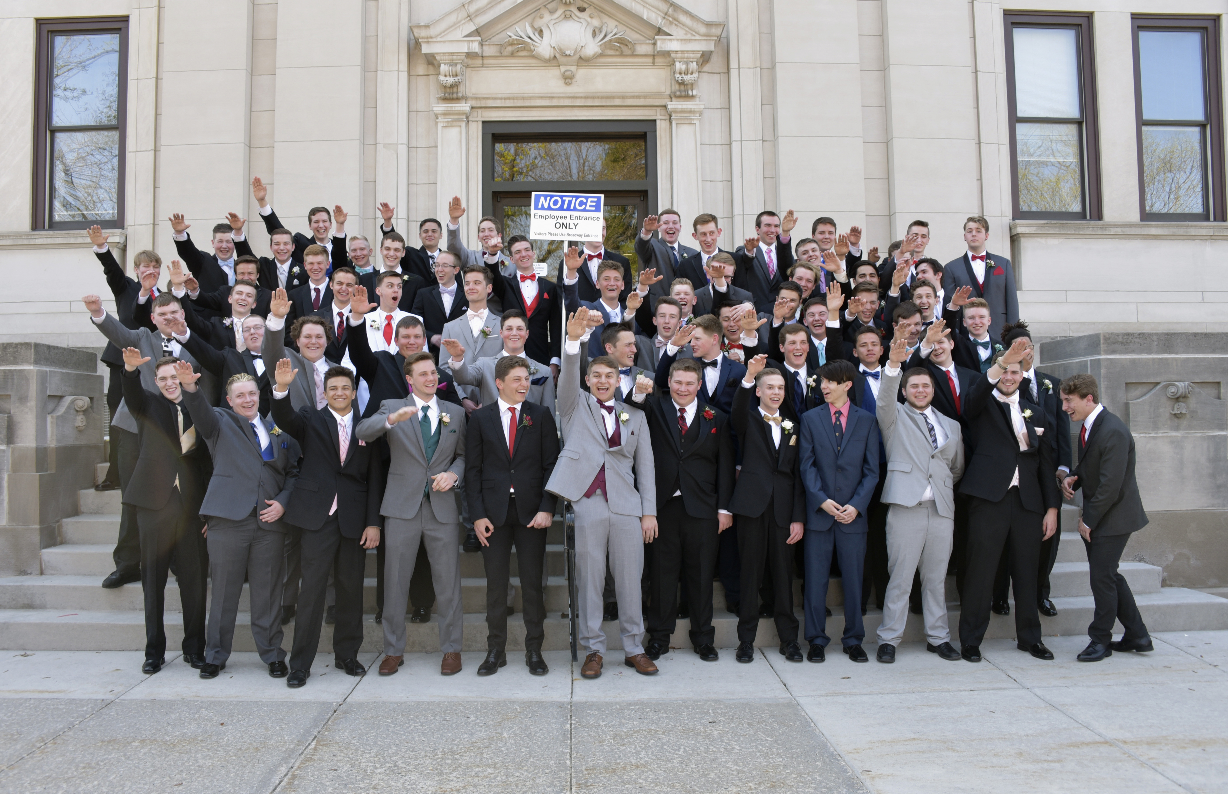 Nazi Salute Students