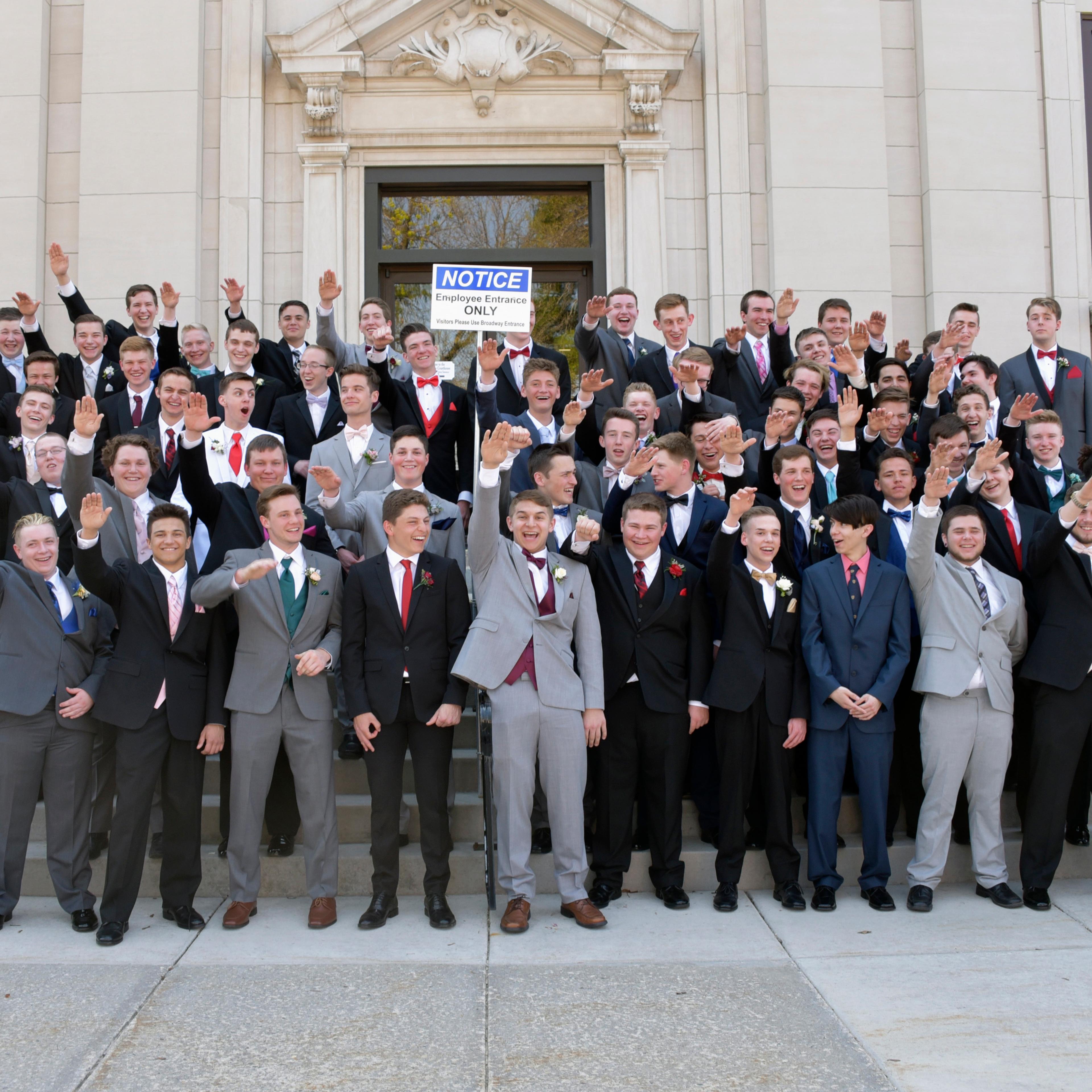 Nazi Salute Students