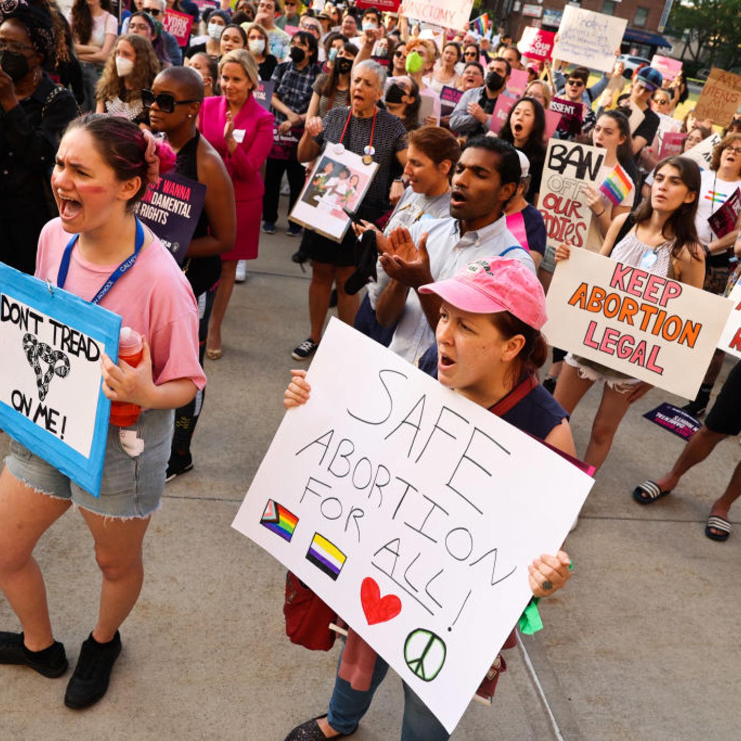 Abortion rights rally on Long Island after Roe v. Wade was overturned
