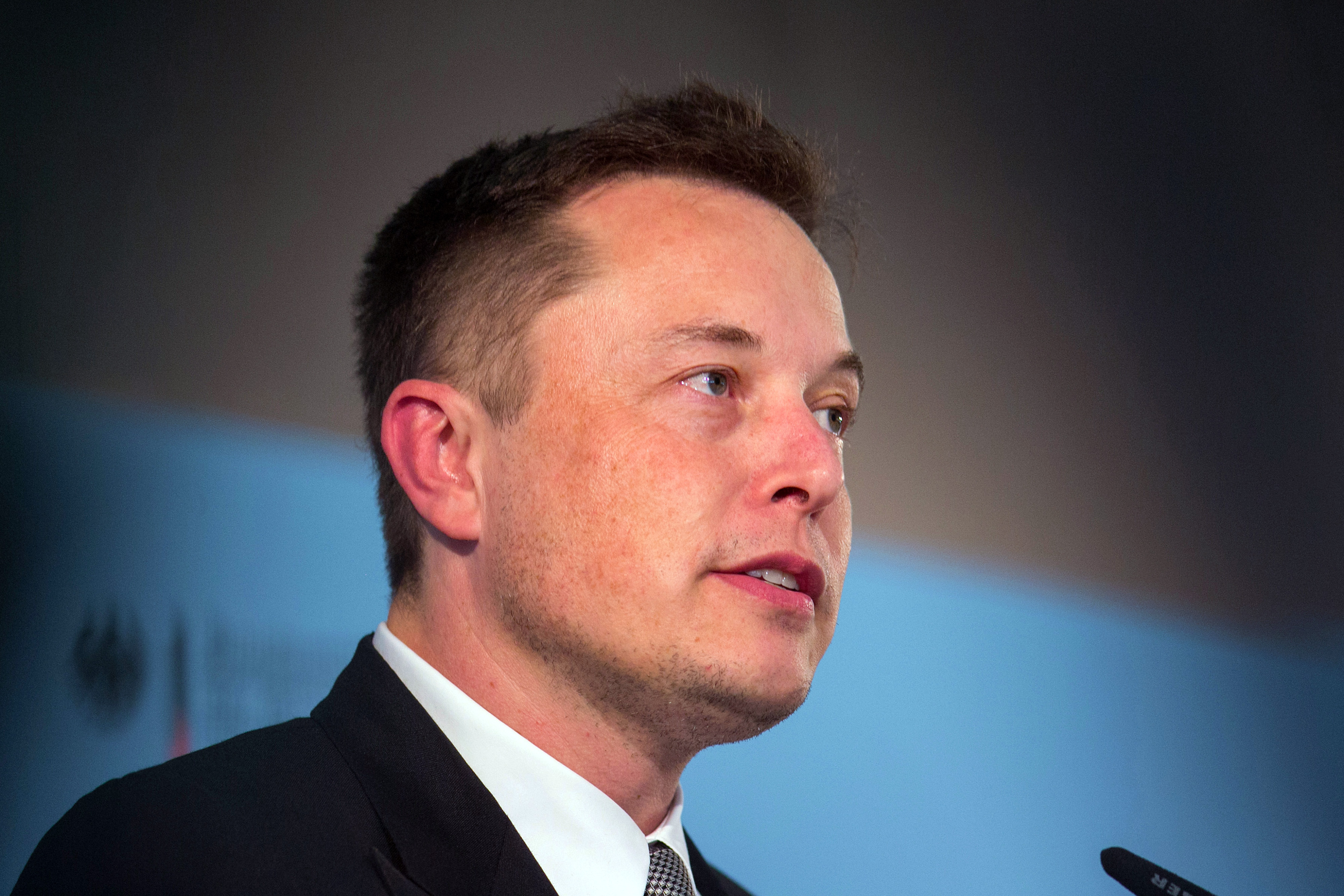 Elon Musk at a news conference in Berlin on Sept. 24, 2015.