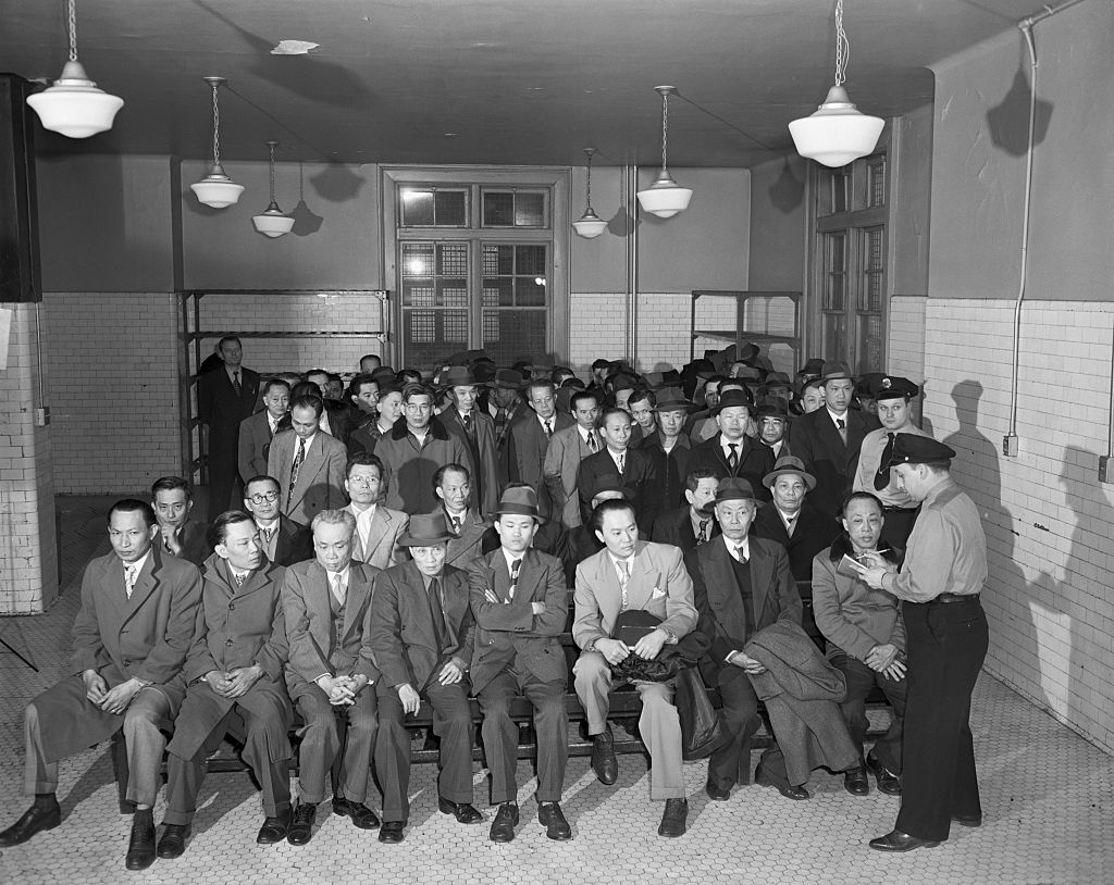 Chinese Immigrants Being Questioned