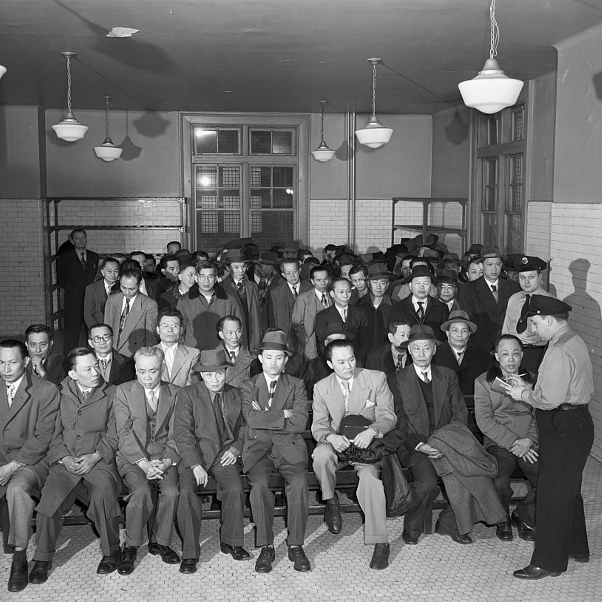 Chinese Immigrants Being Questioned