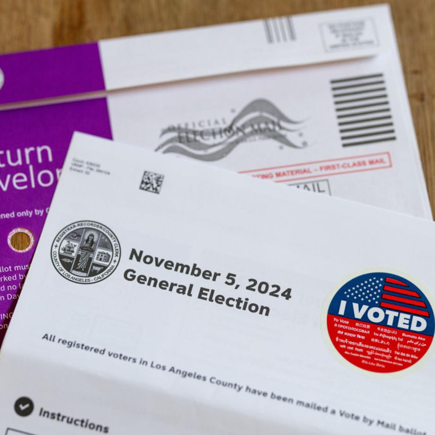A 2024 Vote By Mail Ballot In Los Angeles