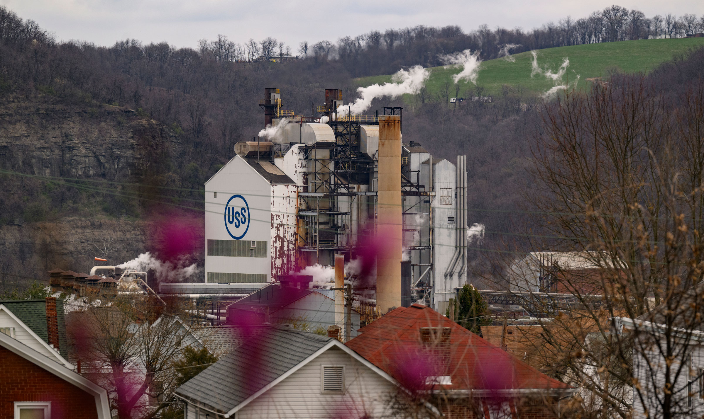 A general view of the exterior of the U.S. Steel Clairton Coke Plant