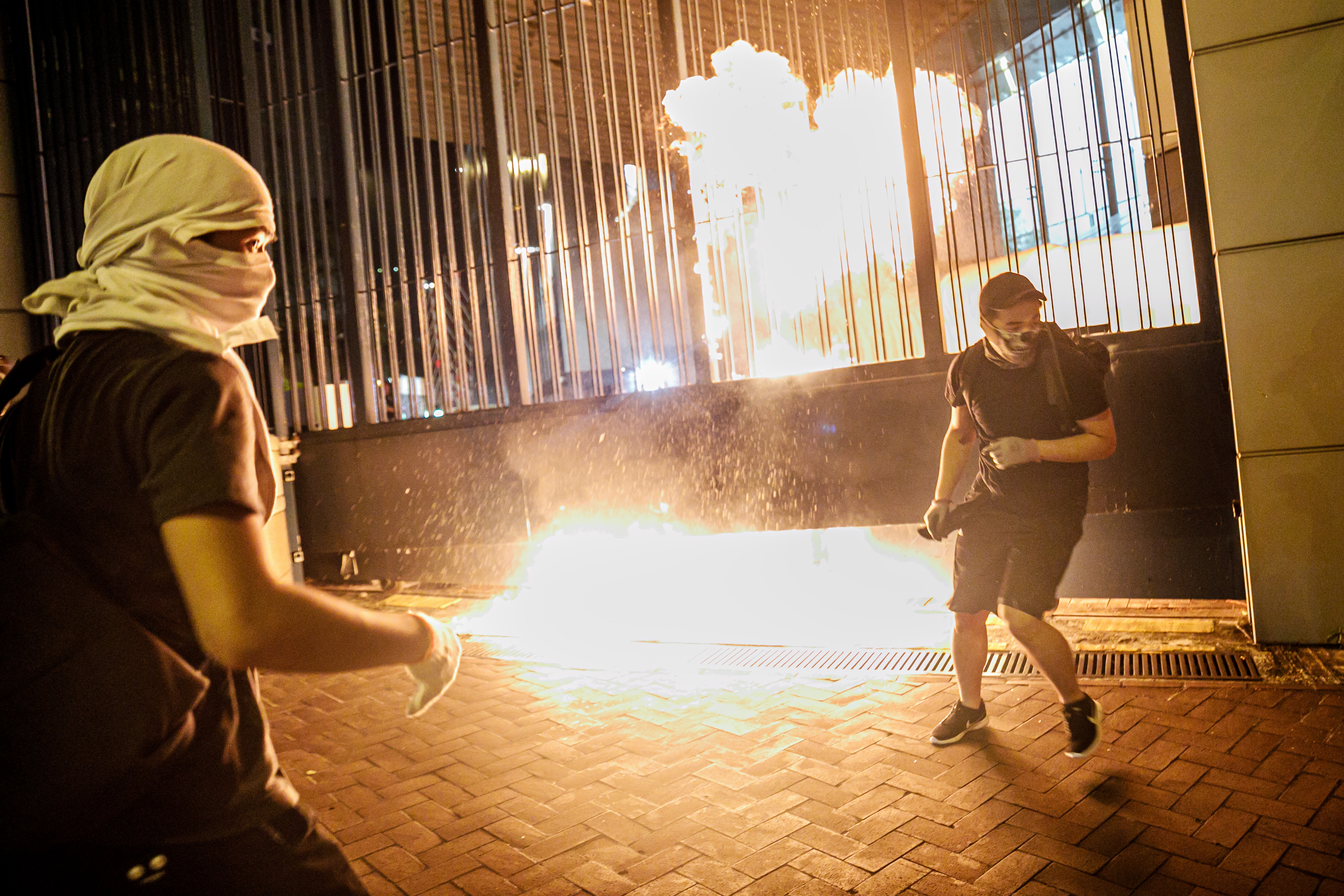 Pro Democracy Protesters, Police Clash