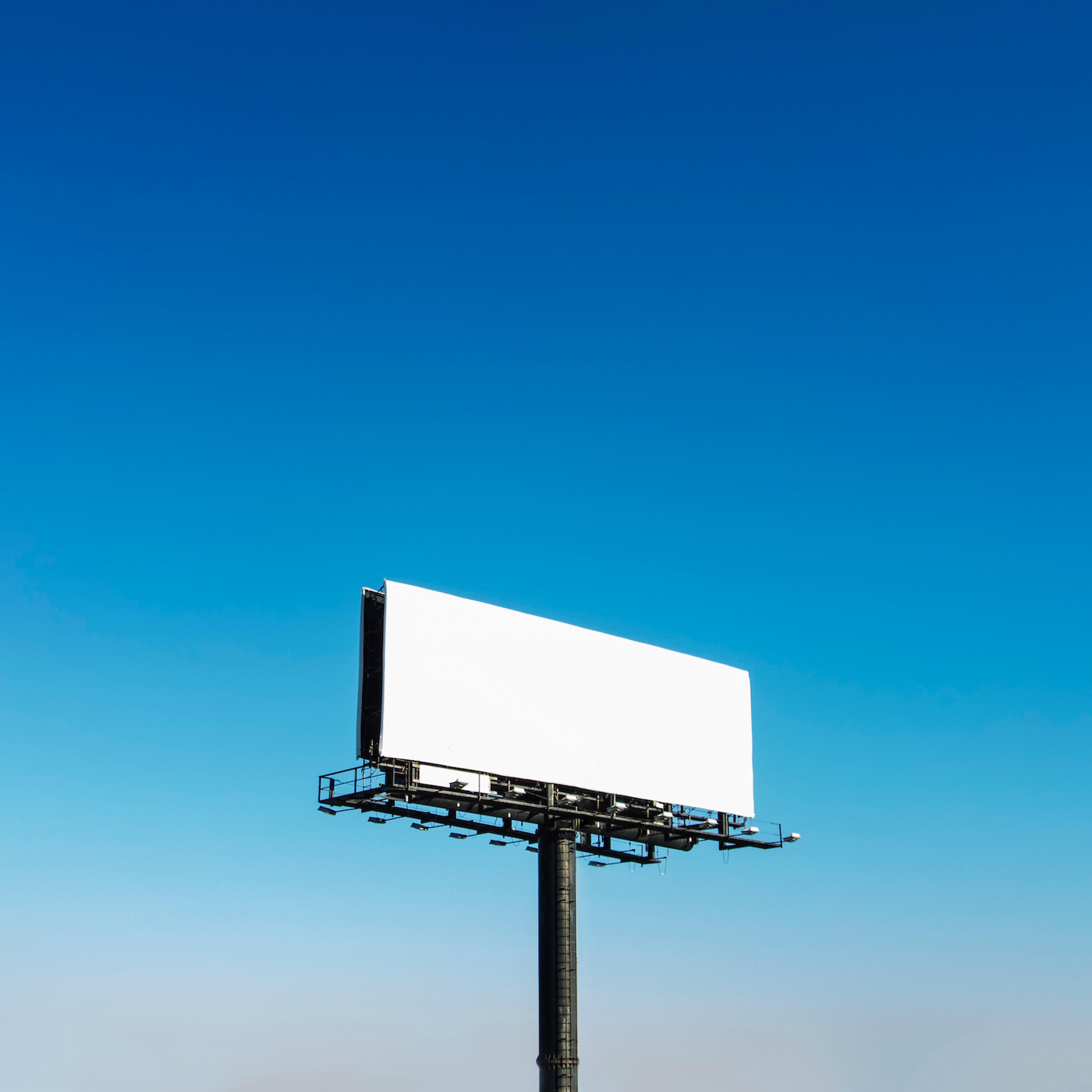 USA, North Carolina, Billboard under blue sky